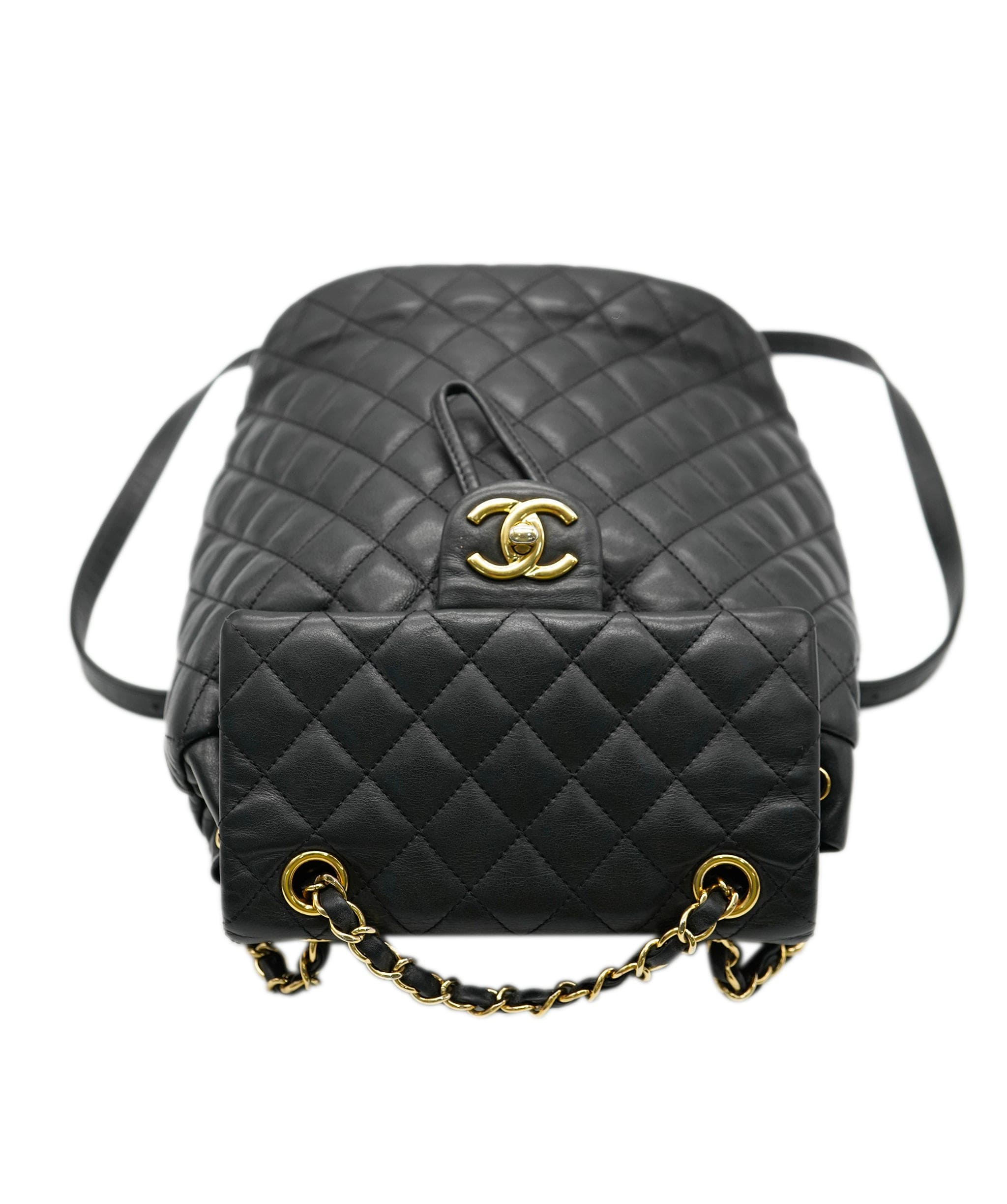 Chanel Chanel Black Quilted Lambskin Urban Spirit Backpack ABC0803