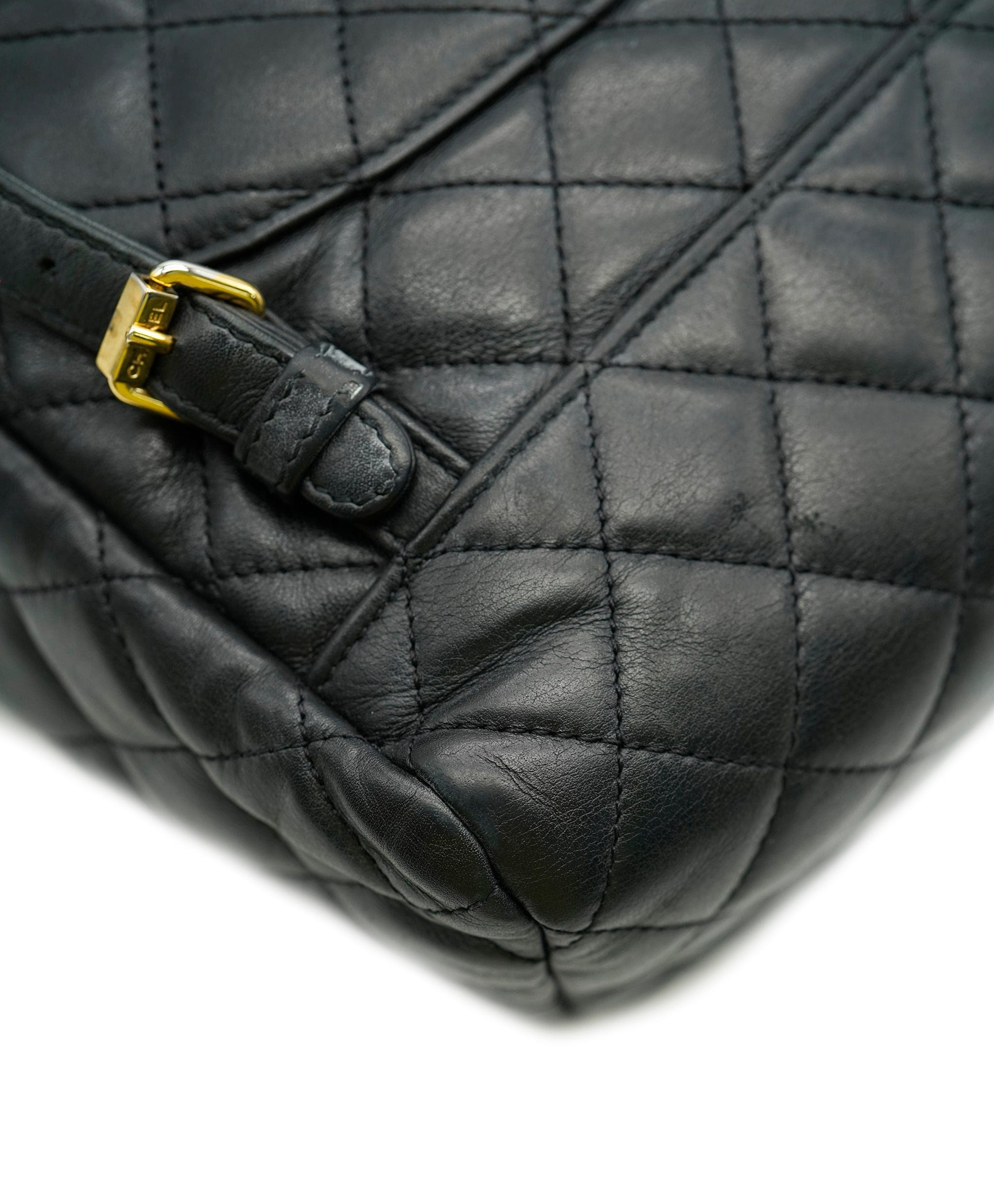 Chanel Chanel Black Quilted Lambskin Urban Spirit Backpack ABC0803