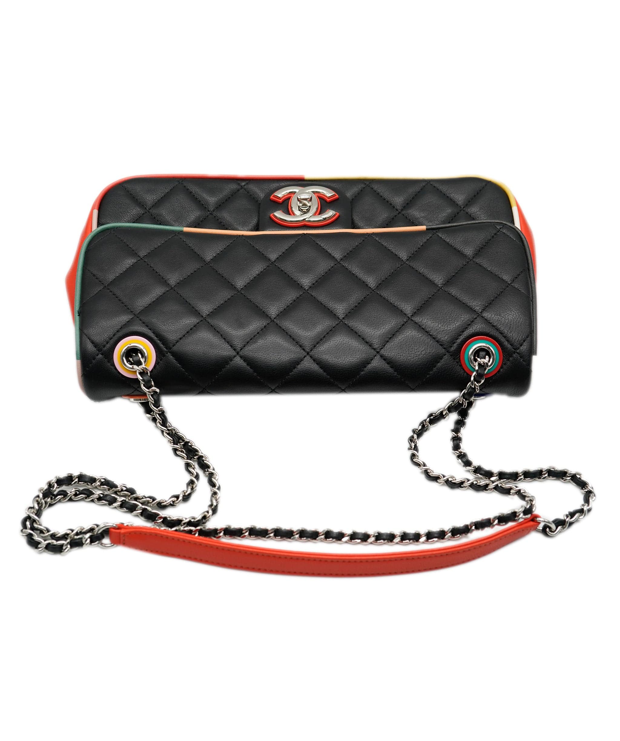 Chanel Chanel Black Small Plexiglass Cuba Colour Single Flap ALC0867