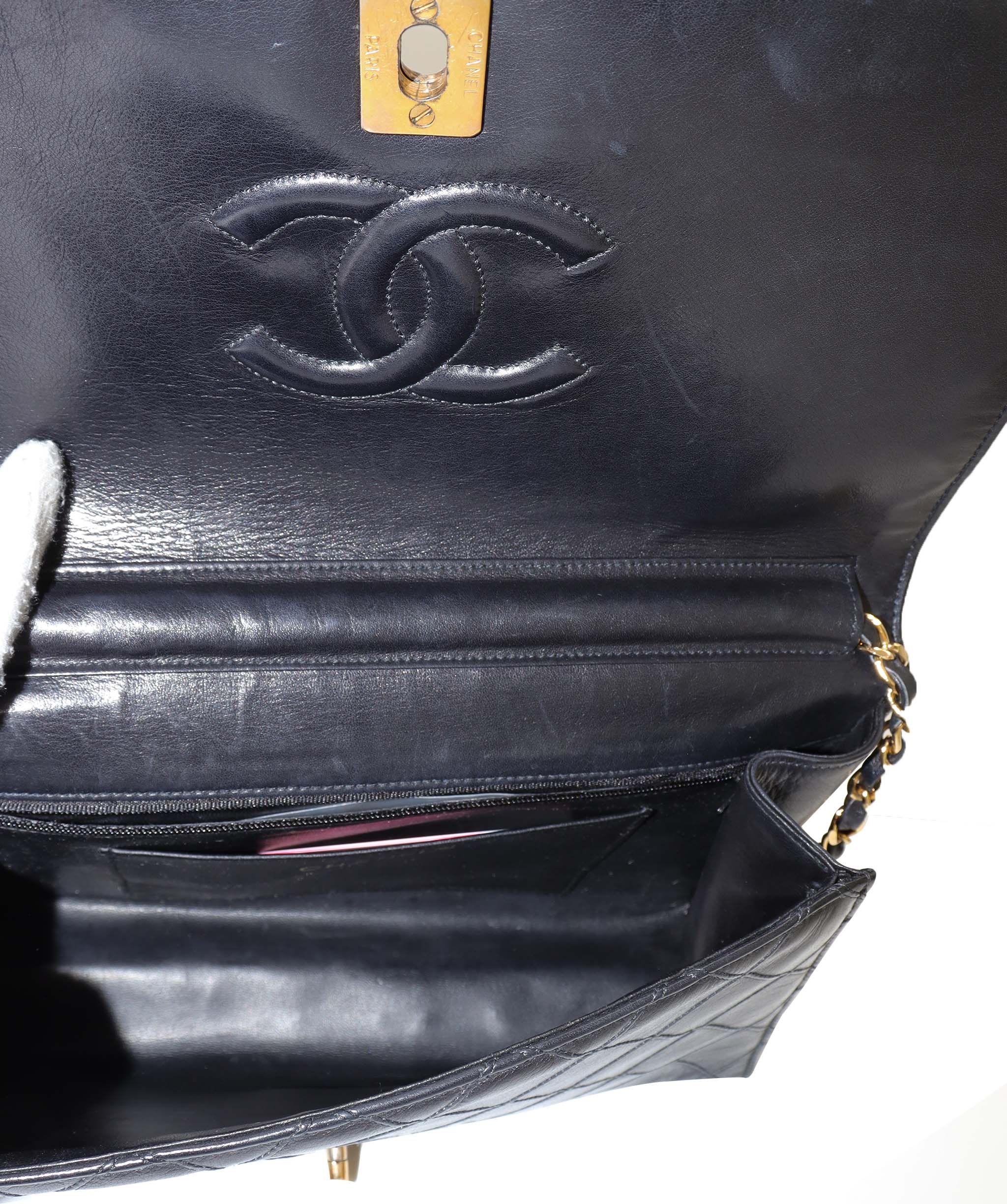 Chanel Chanel Black Vintage Full Flap with XL CC closure DXBK0008