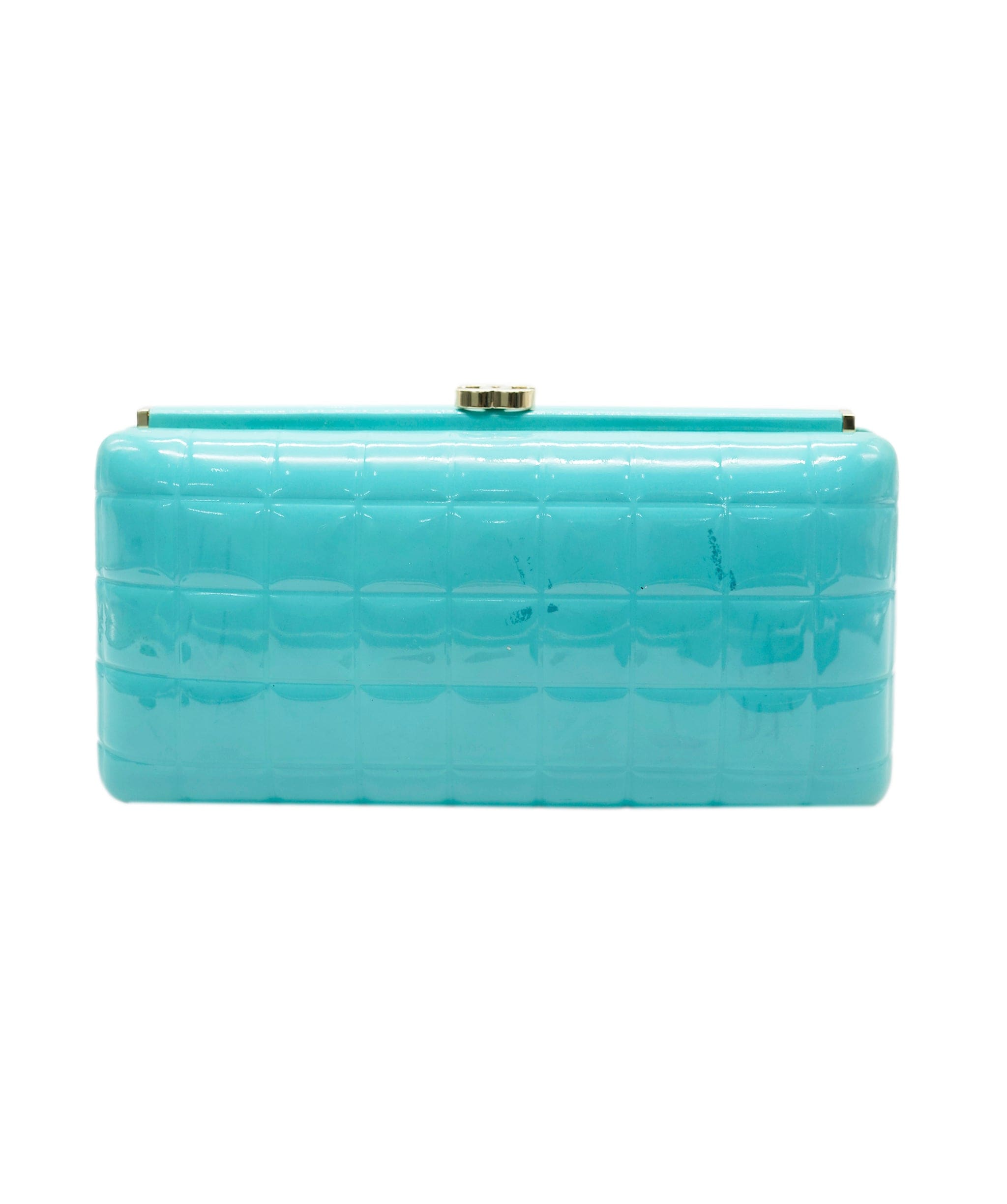 Chanel Chanel Blue Patent Clutch Bag  ALC1280