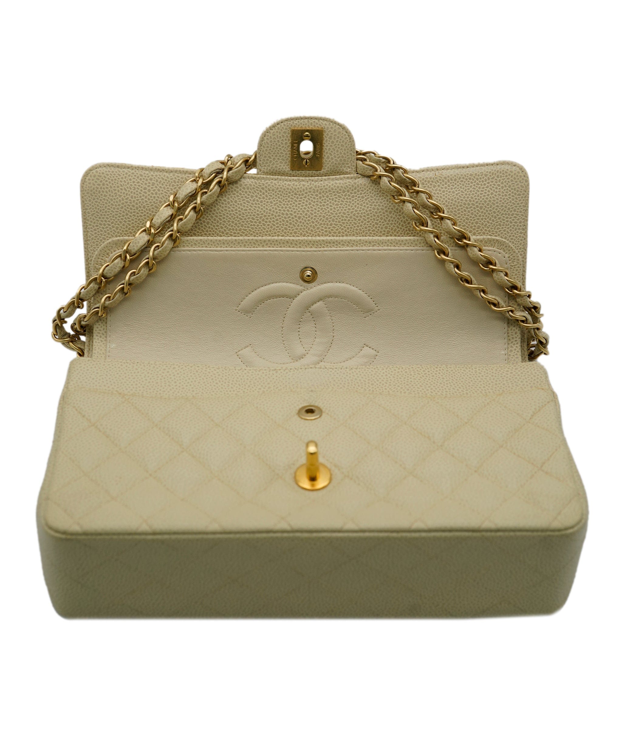 Chanel Chanel Caviar Beige Classic Flap ASL7522