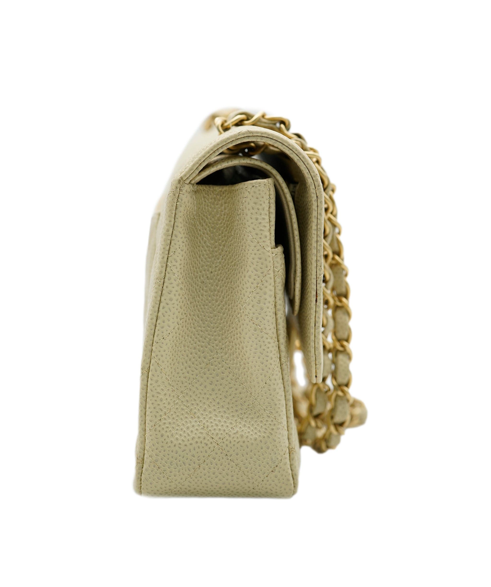 Chanel Chanel Caviar Beige Classic Flap ASL7522