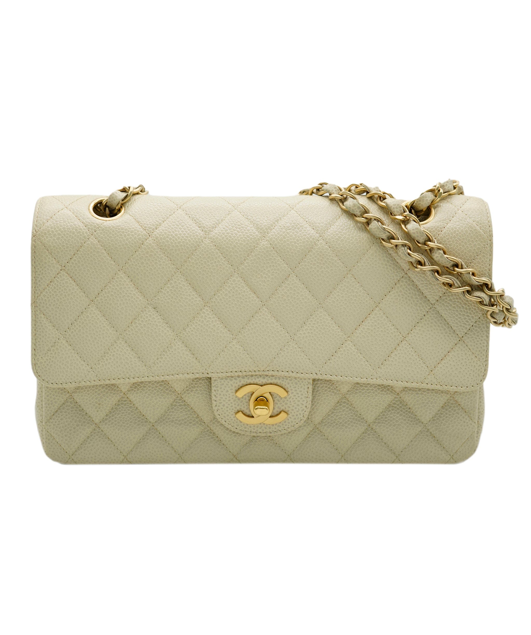 Chanel Chanel Caviar Beige Classic Flap ASL7522