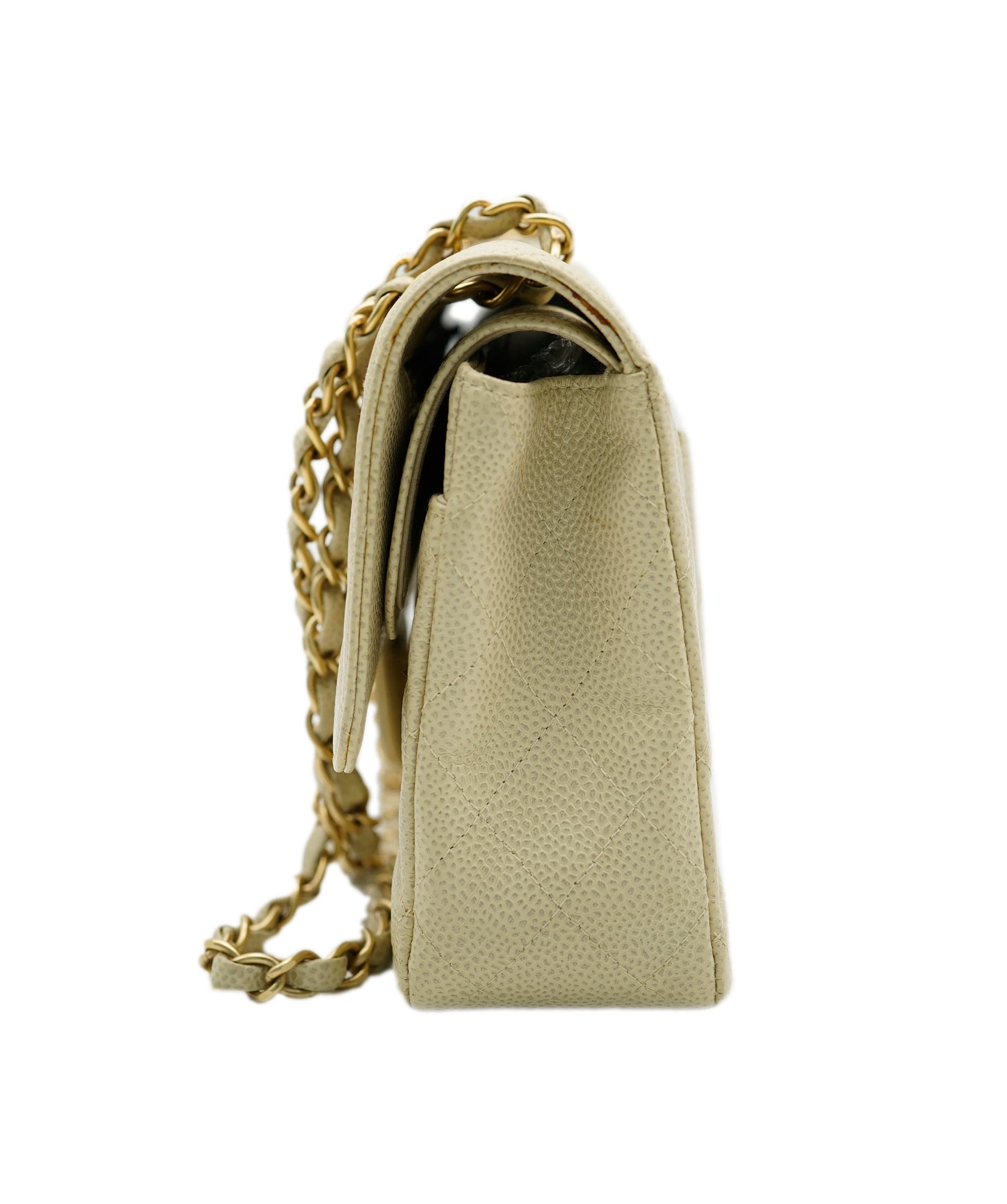 Chanel Chanel Caviar Beige Classic Flap ASL7522