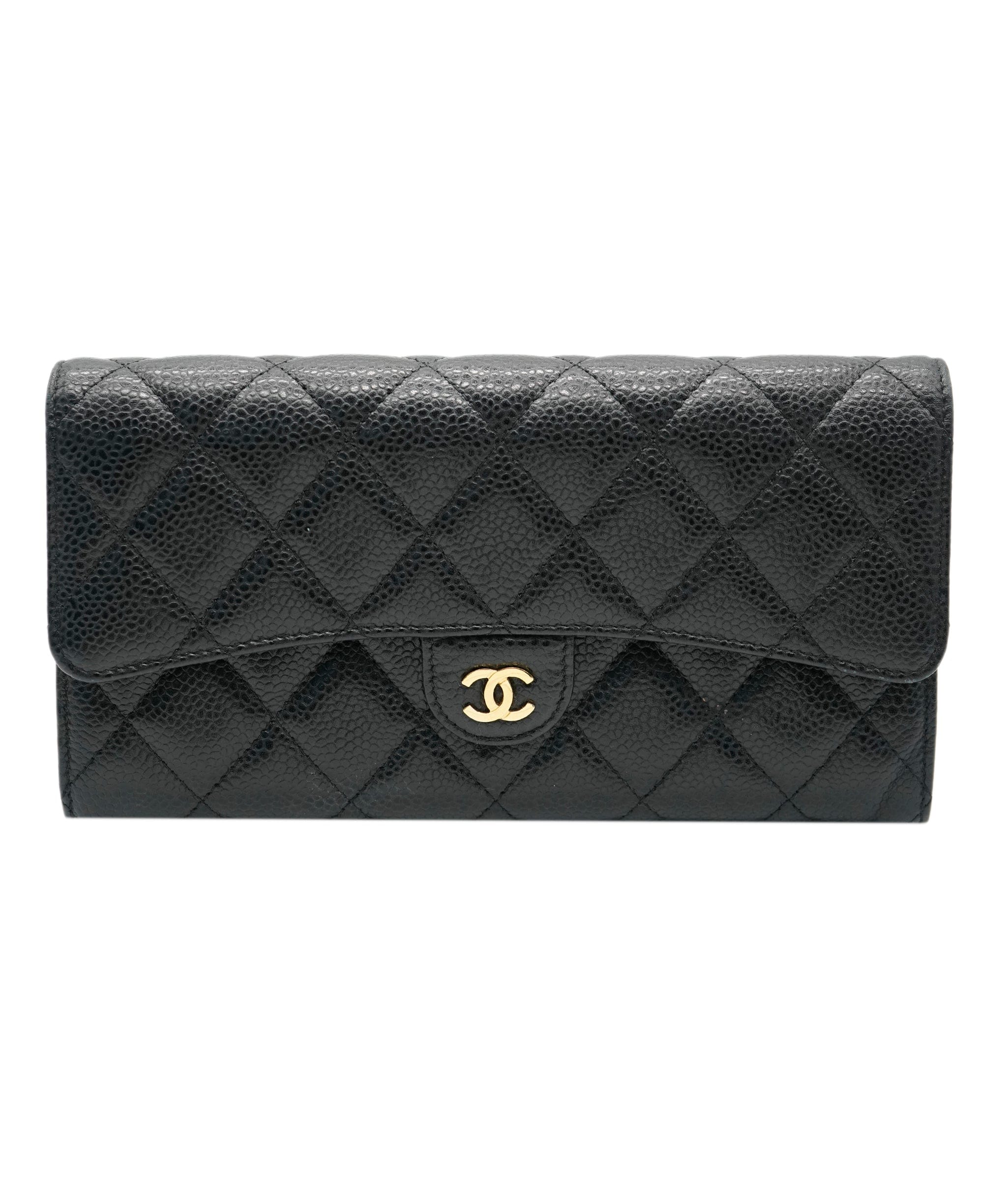 Chanel Chanel Caviar Long Wallet GHW  ALC0822