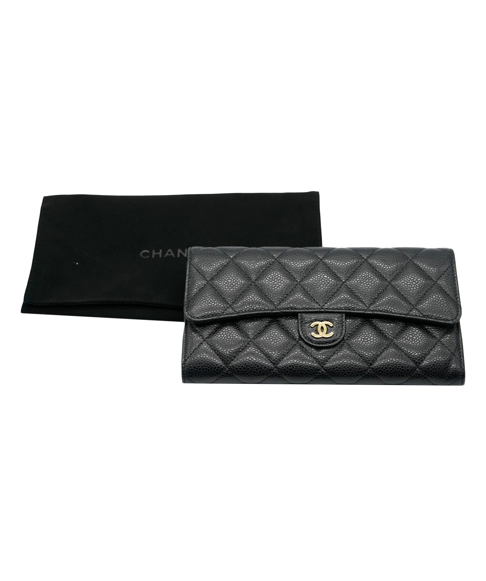 Chanel Chanel Caviar Long Wallet GHW  ALC0822