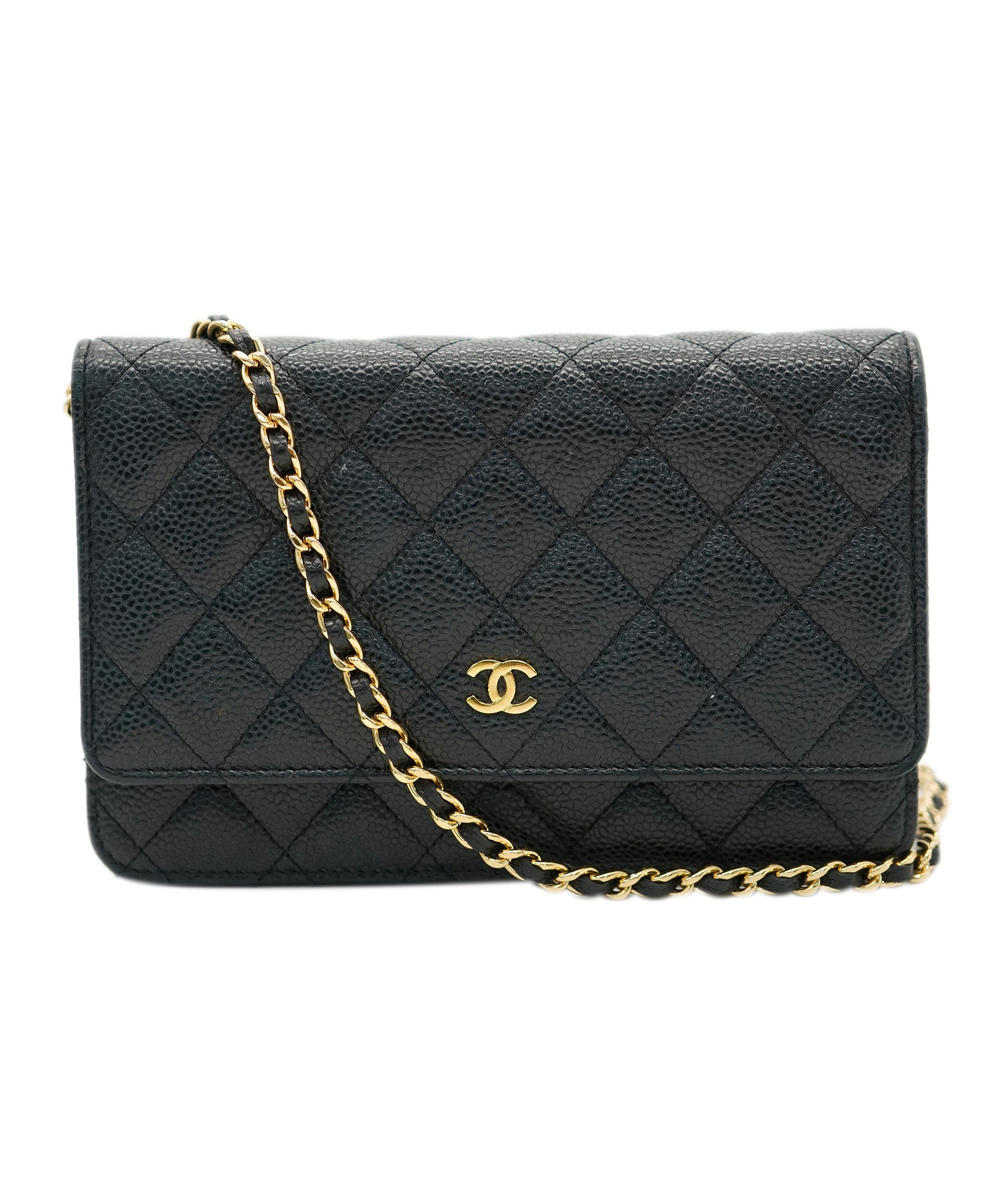 Chanel Chanel Caviar Wallet on Chain with Gold Hardware  ALL0825