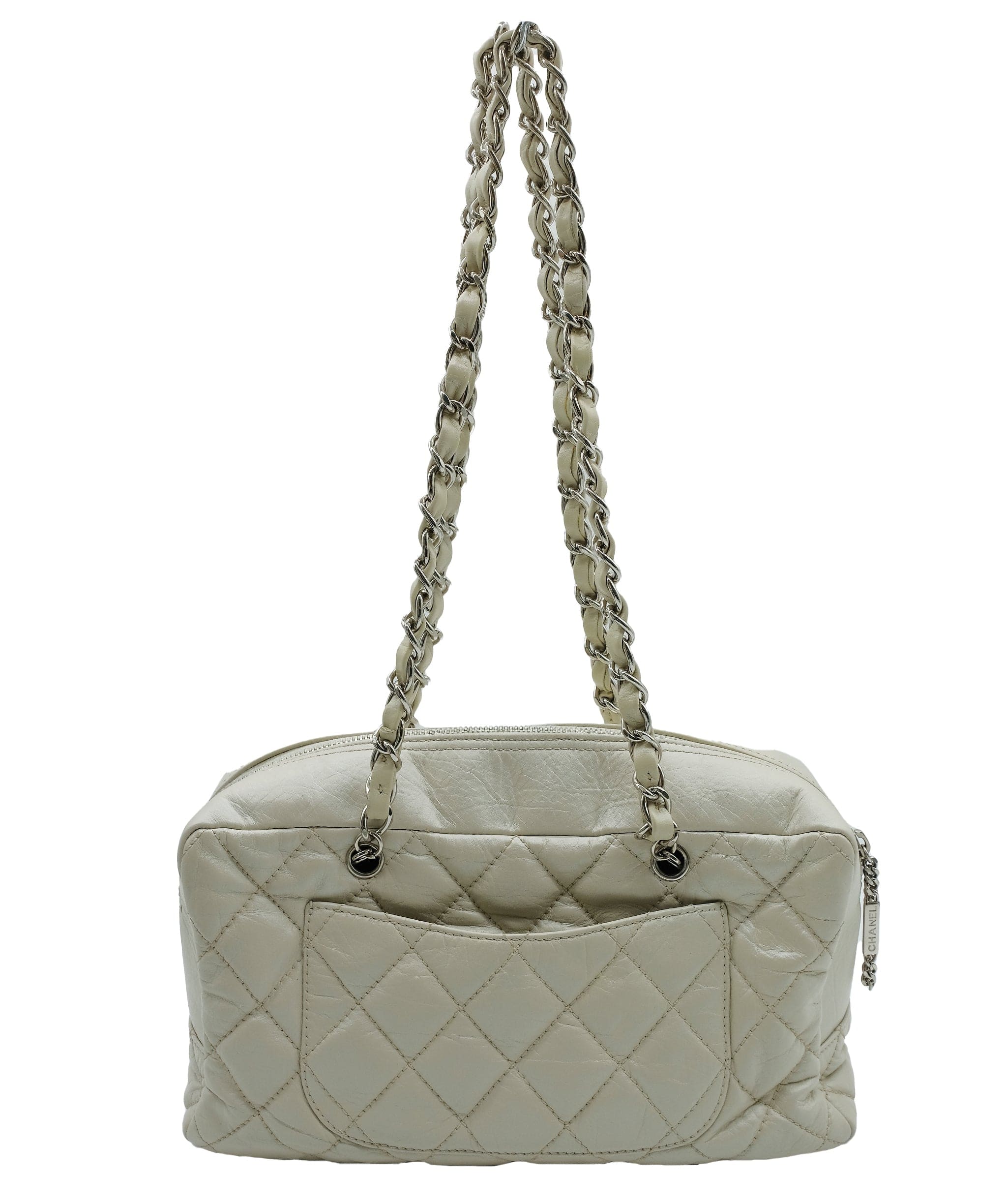 Chanel Chanel chained cambon bag cream SHW AVC1894