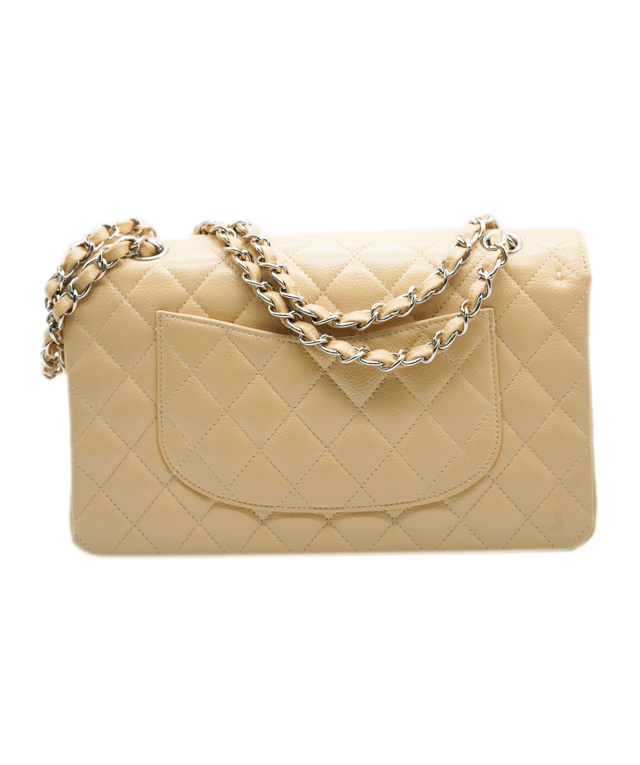 Chanel Chanel Classic Flap Beige Caviar with SHW -  ASL10223