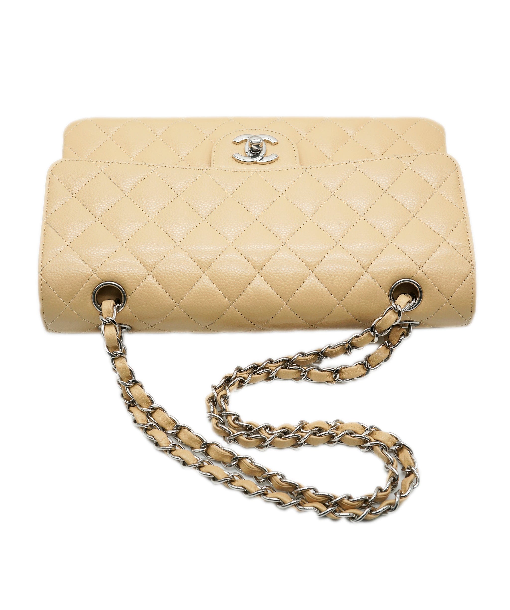 Chanel Chanel Classic Flap Beige Caviar with SHW -  ASL10223