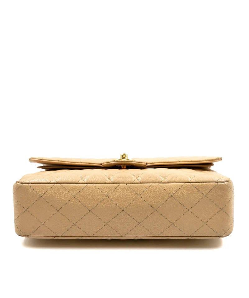 Chanel Chanel Classic Flap Medium Beige  Caviar GHW - DXBS1462