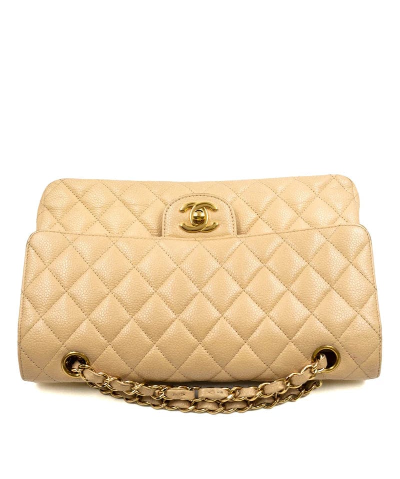 Chanel Chanel Classic Flap Medium Beige  Caviar GHW - DXBS1462