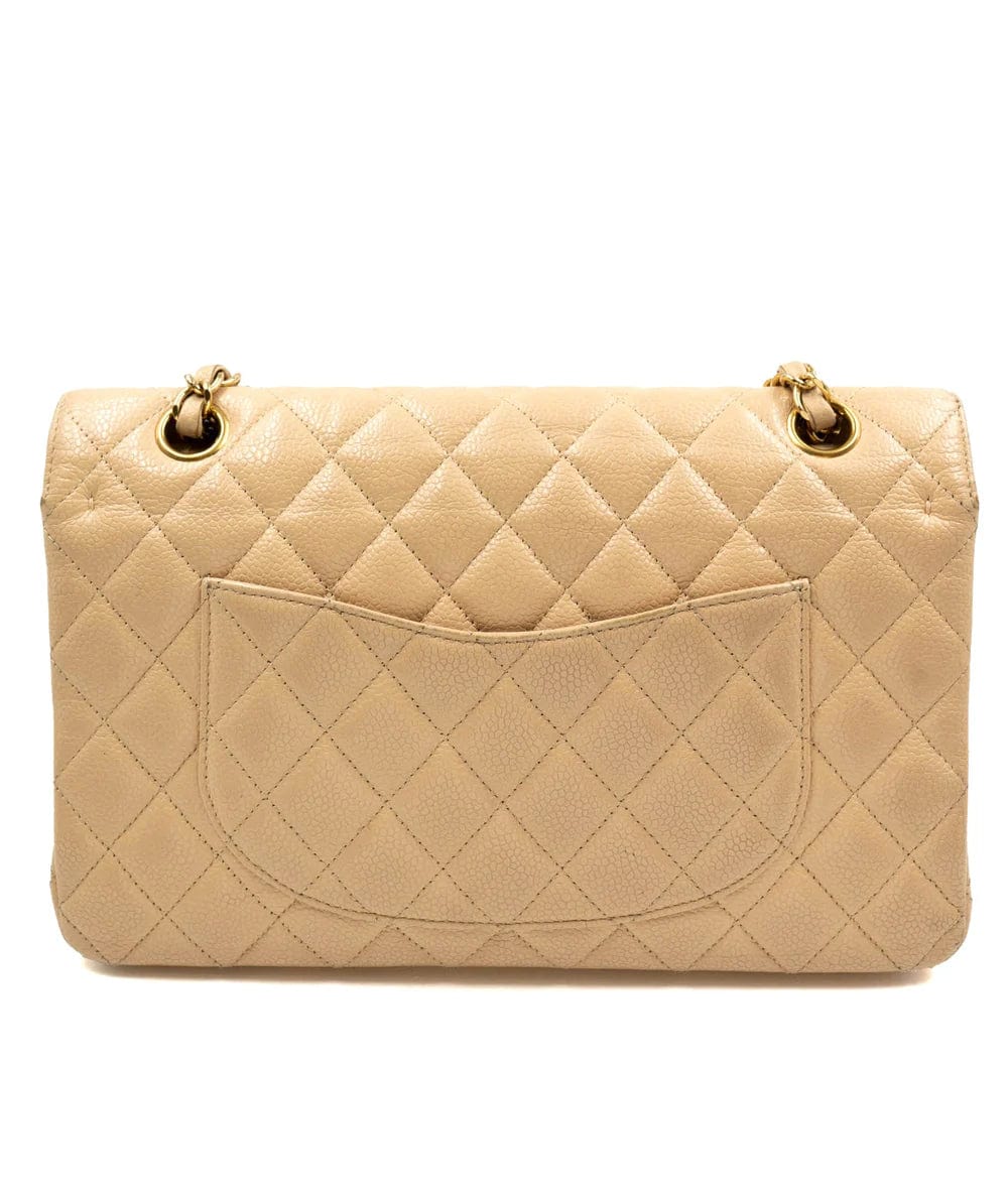 Chanel Chanel Classic Flap Medium Beige  Caviar GHW - DXBS1462