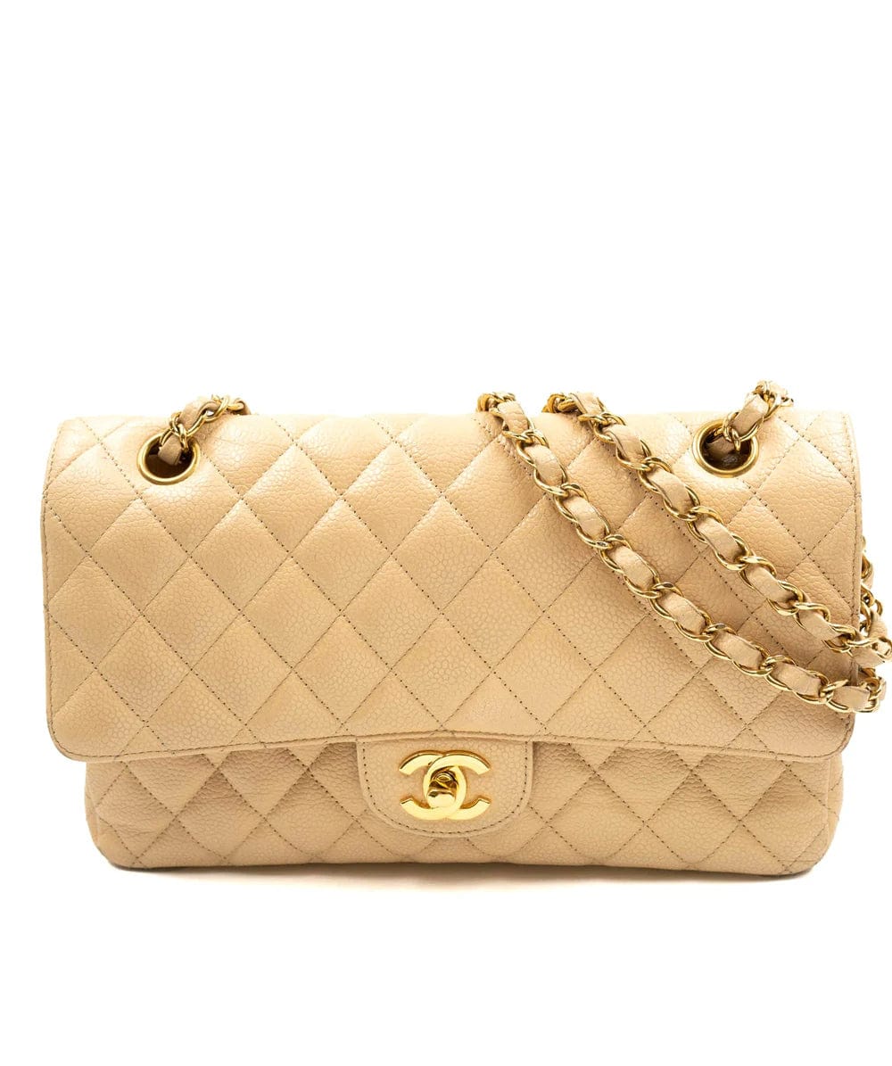 Chanel Chanel Classic Flap Medium Beige  Caviar GHW - DXBS1462