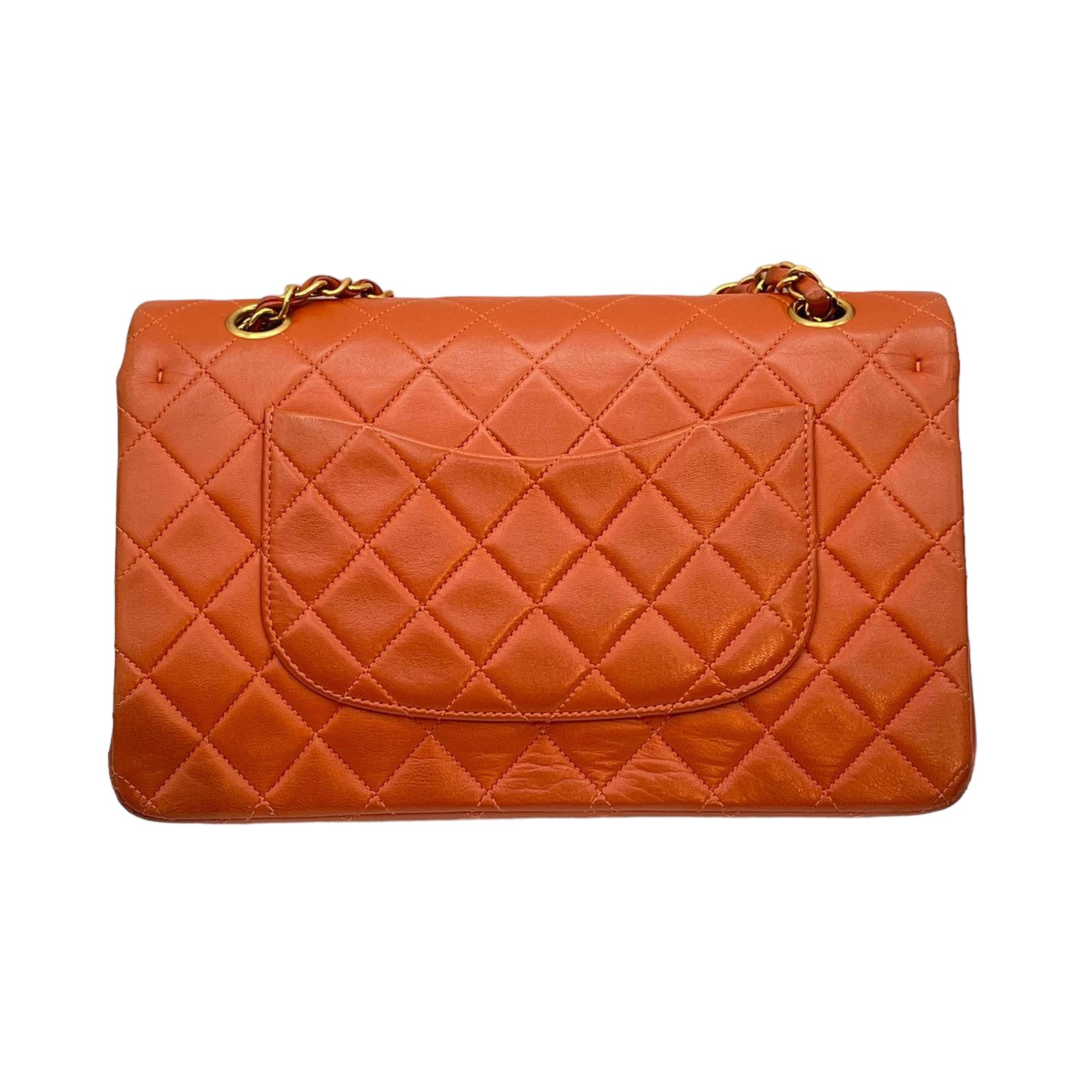 Chanel Chanel Classic Flap Orange Lambskin GHW LP90195281 ASC2523