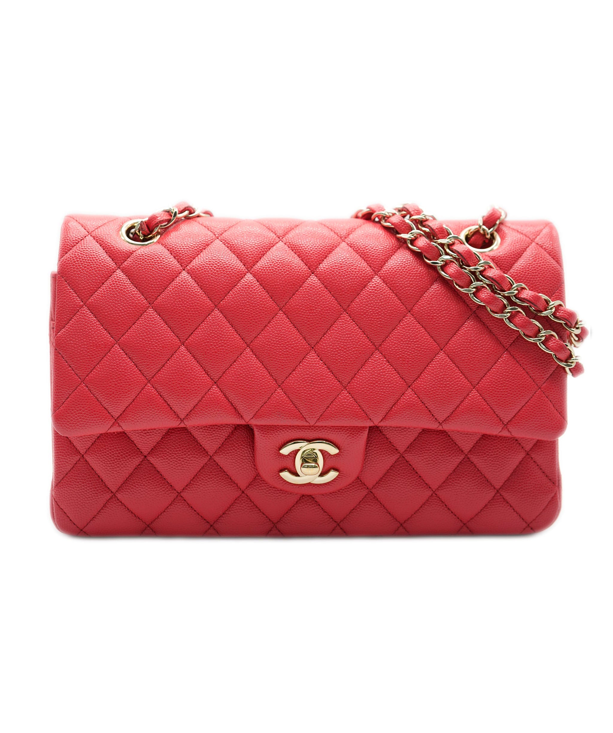 Chanel Chanel Coral Caviar Flap Medium (Card and Dustbag) ASC4860