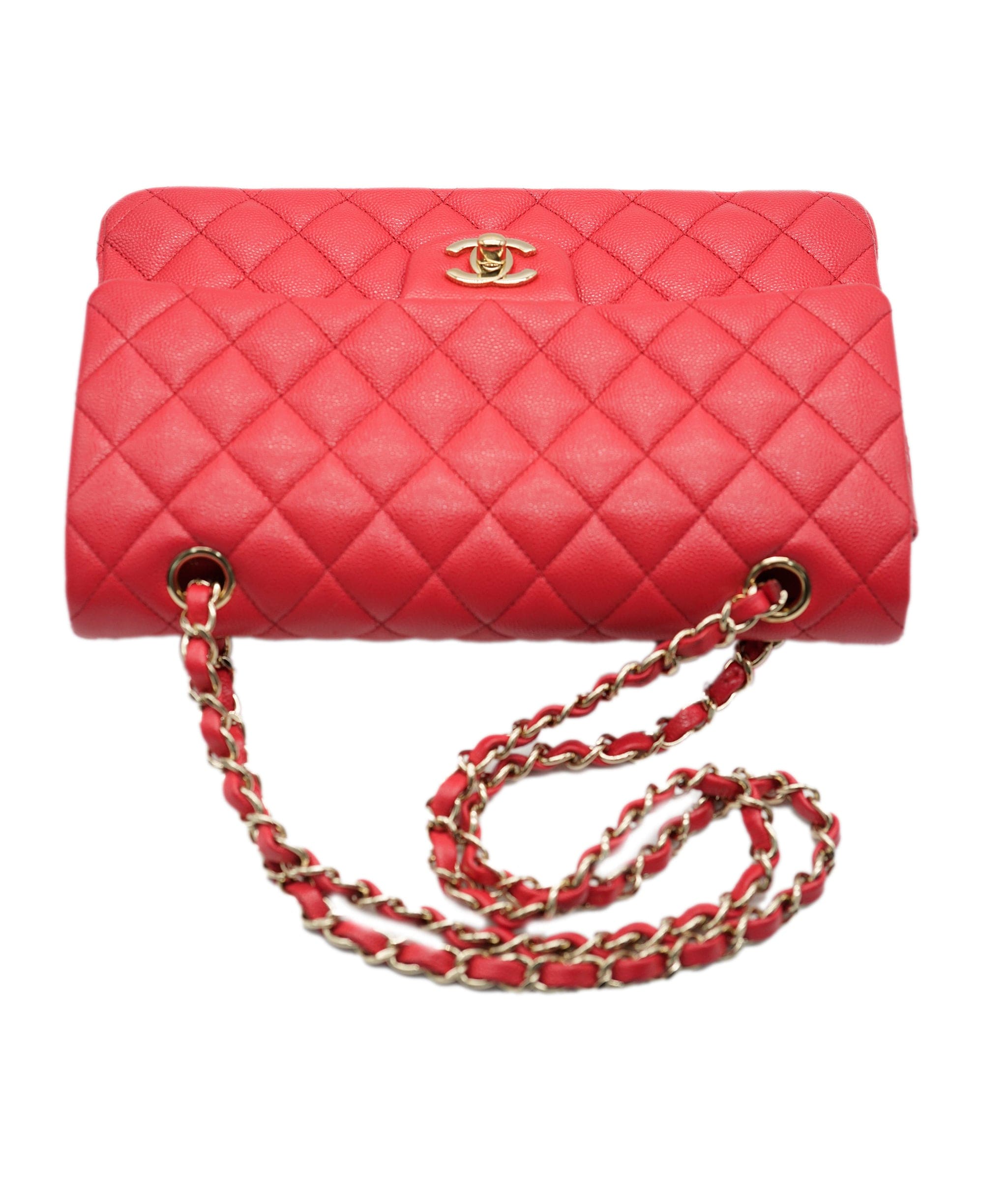 Chanel Chanel Coral Caviar Flap Medium (Card and Dustbag) ASC4860