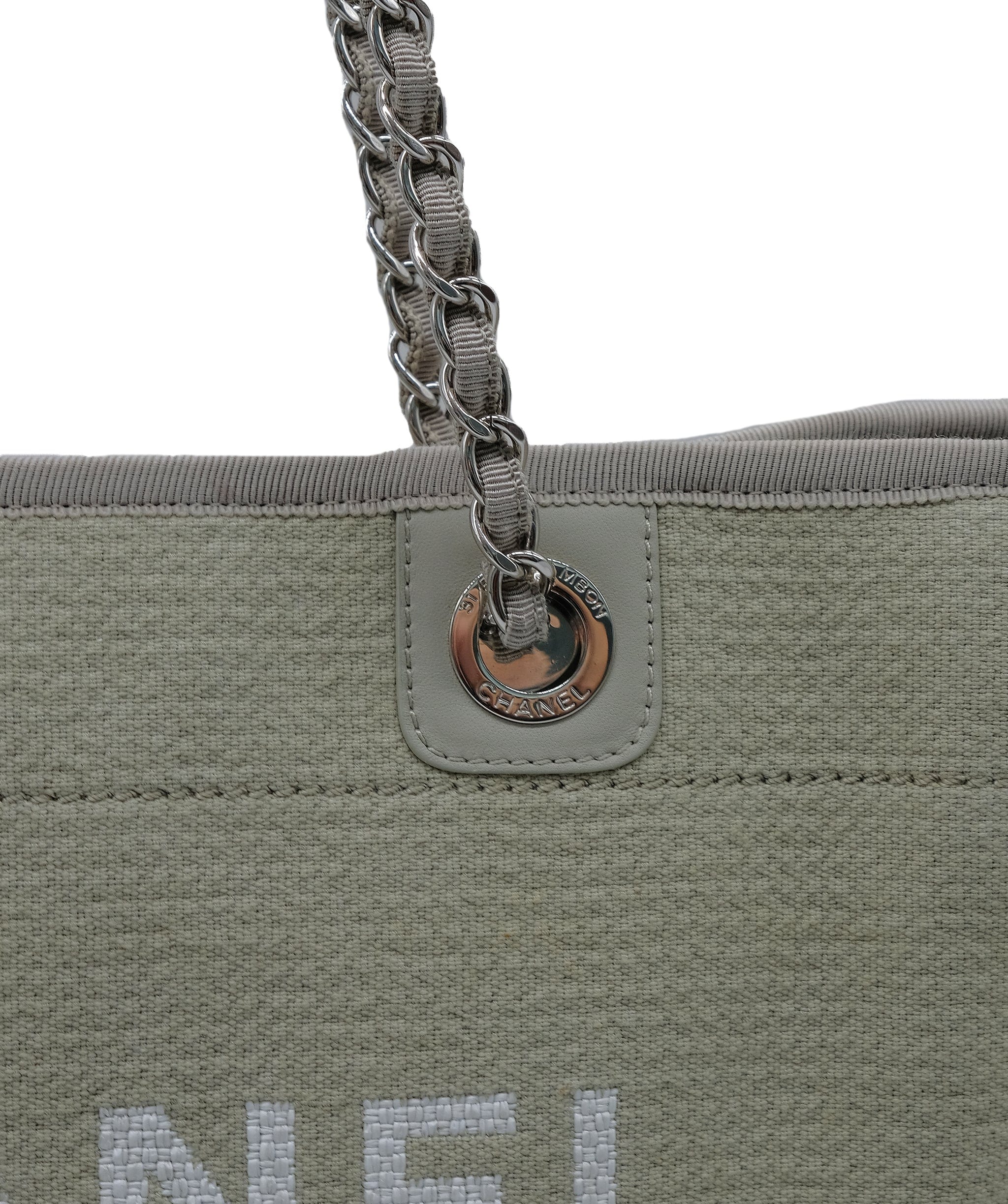 Chanel Chanel Deauville Beige Handbag DXBS0275