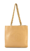 Chanel CHANEL Deca Coco Chain Tote Bag Leather Beige Gold Hardware Tote Bag Chanel 90227192 90227192