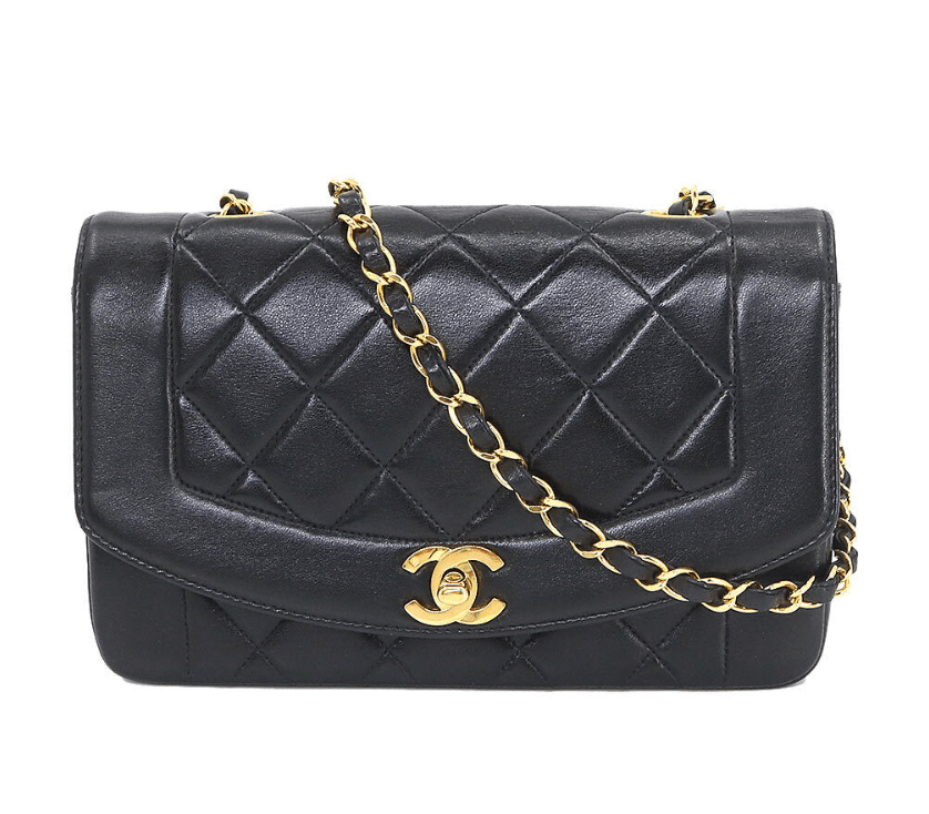 Chanel Chanel Diana Matelasse 22 Chain Shoulder Bag Leather A01164 Vintage  LP90195290 ASC2887