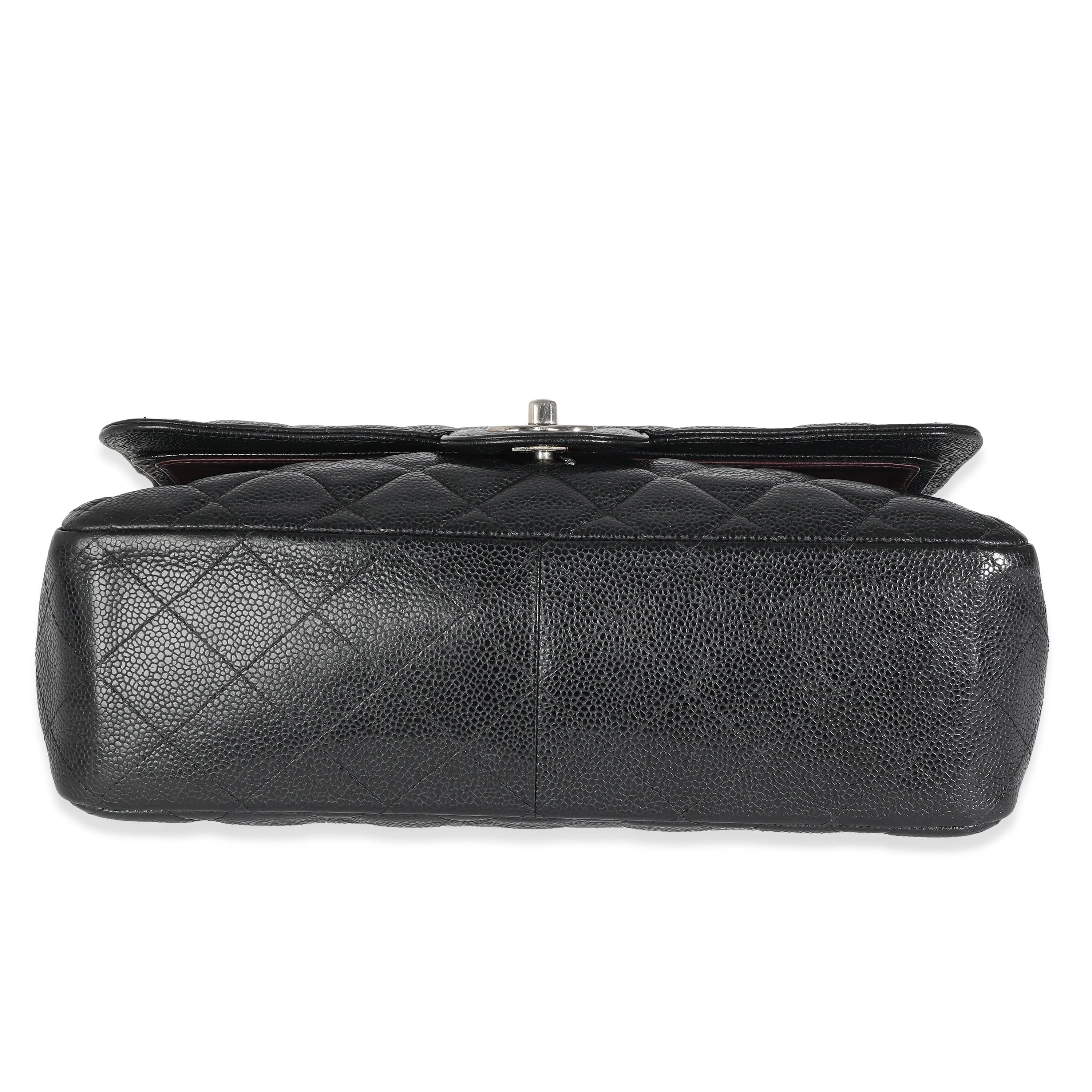 Chanel Chanel Double Flap Jumbo Black Caviar SHW ULC1042