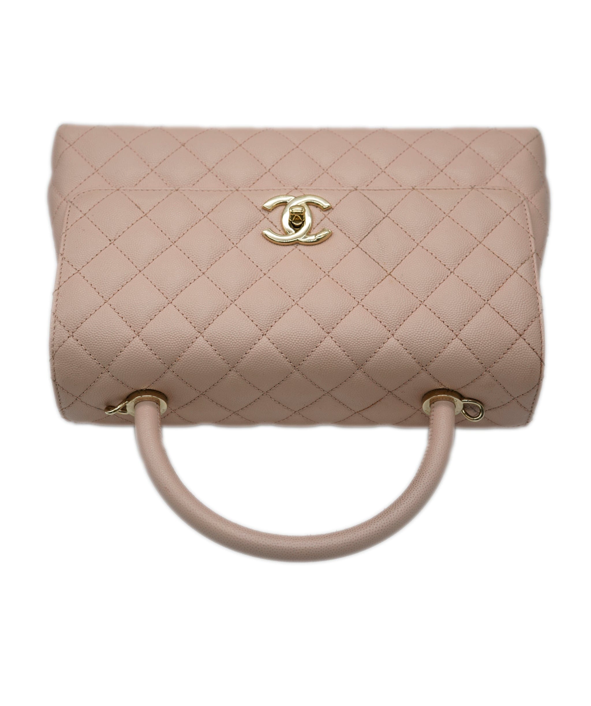 Chanel Chanel dusty pink caviar coco top handle with GHW - AJL0088