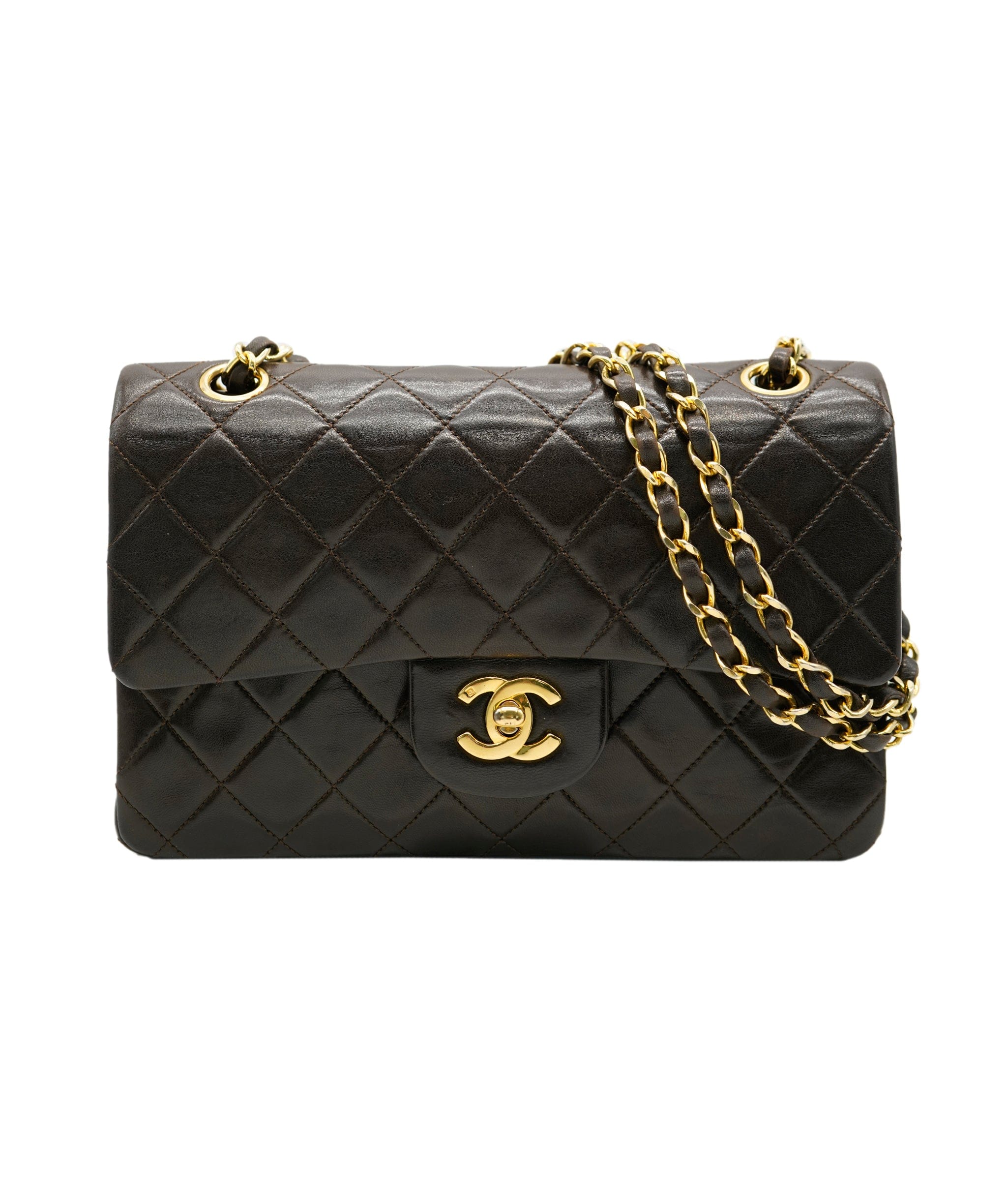 Chanel CHANEL FLAP BROWN  90164196 ASC1781