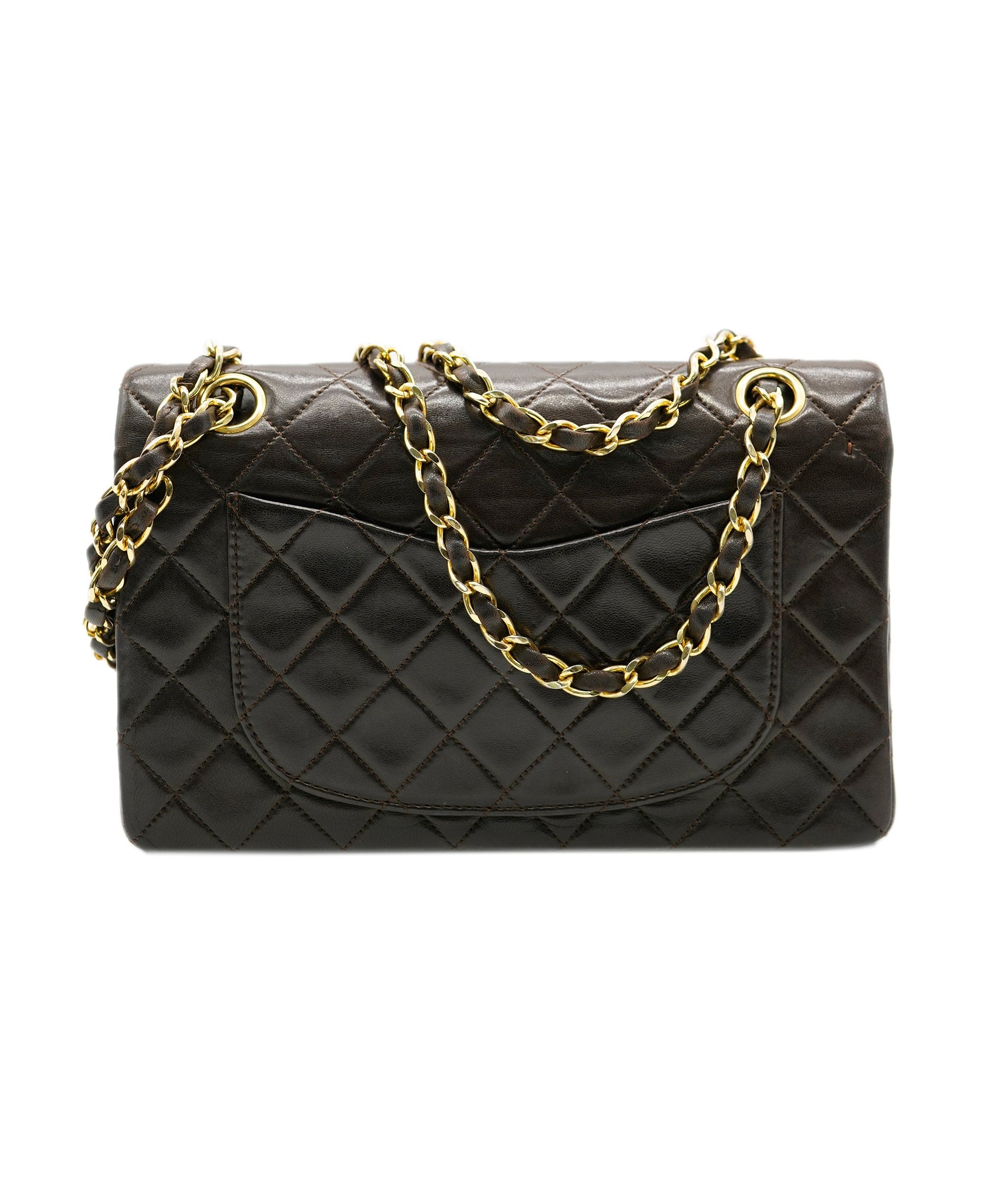 Chanel CHANEL FLAP BROWN  90164196 ASC1781