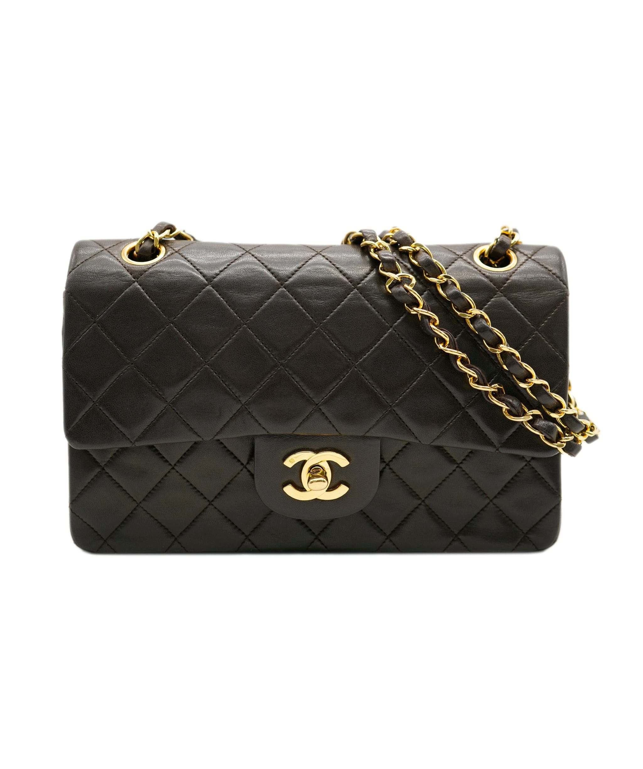 Chanel CHANEL FLAP BROWN  90179990 ASC1780