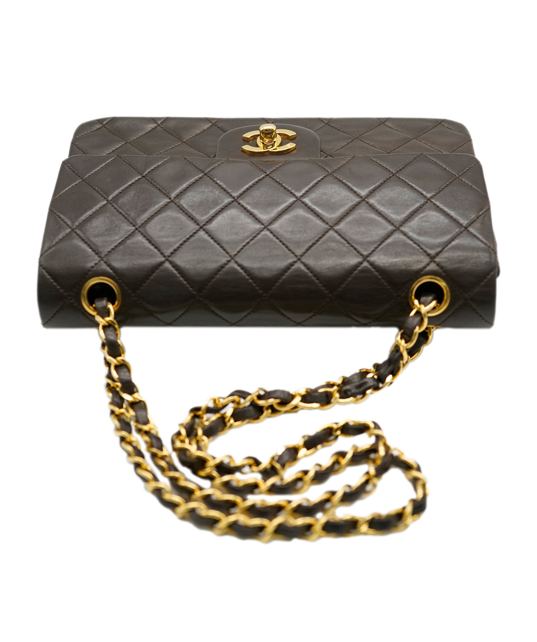 Chanel CHANEL FLAP BROWN  90179990 ASC1780