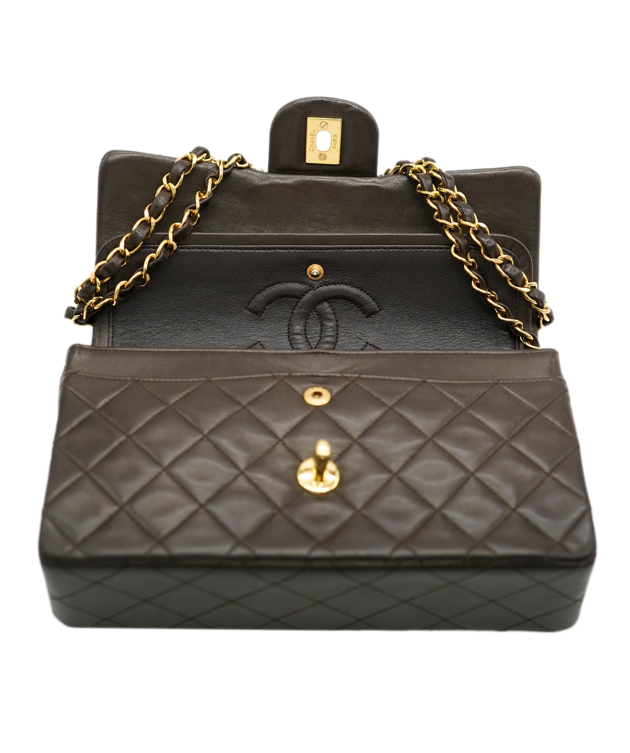 Chanel CHANEL FLAP BROWN  90179990 ASC1780