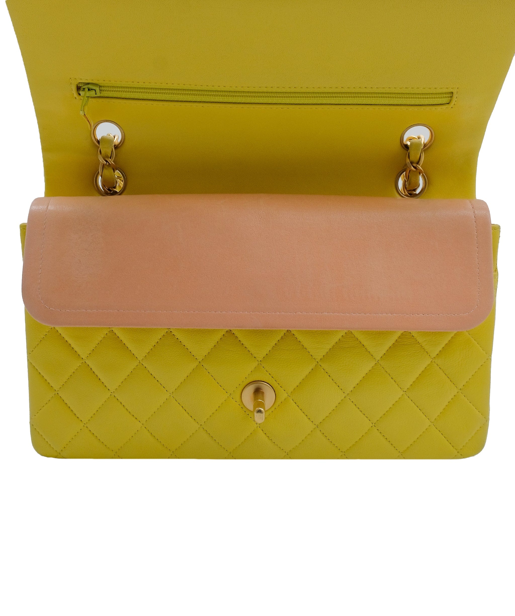 Chanel Chanel Flap Yellow ASL10210