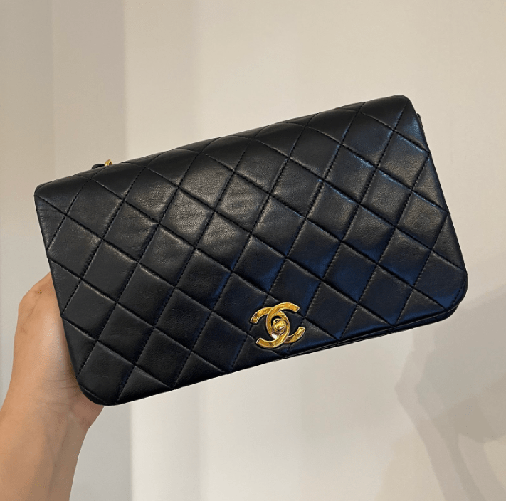 Chanel Chanel full flap black seal and card series 1 ASL8689