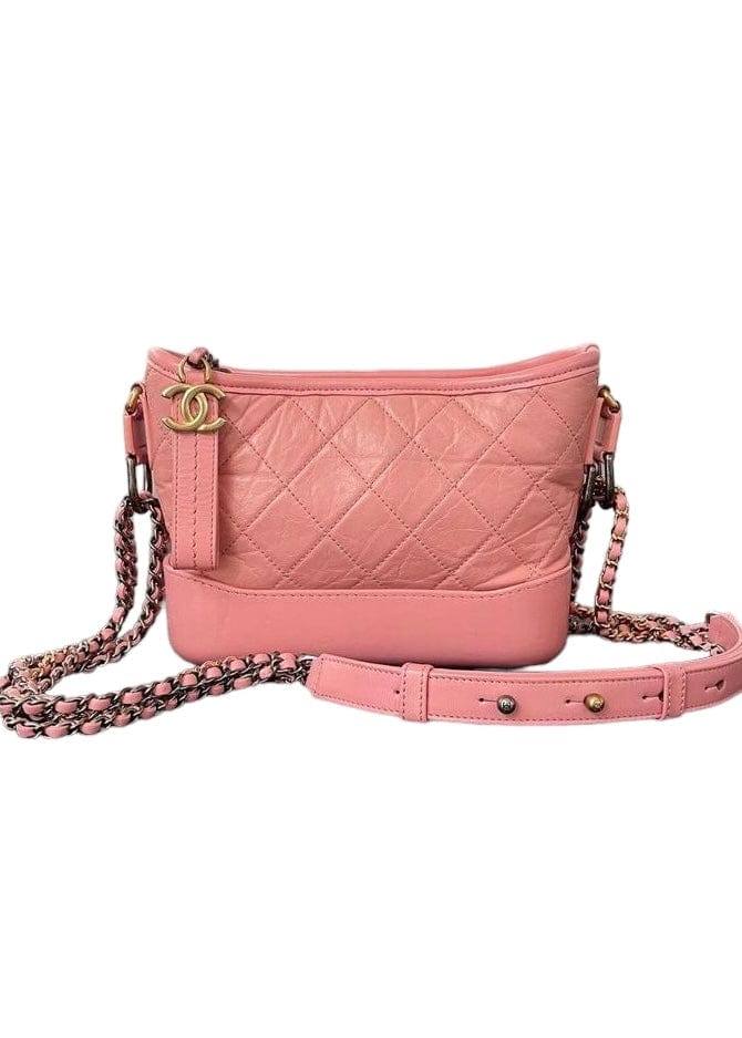 Chanel Chanel Gabrielle Bag Small Pink Calfskin #27 SKCY025