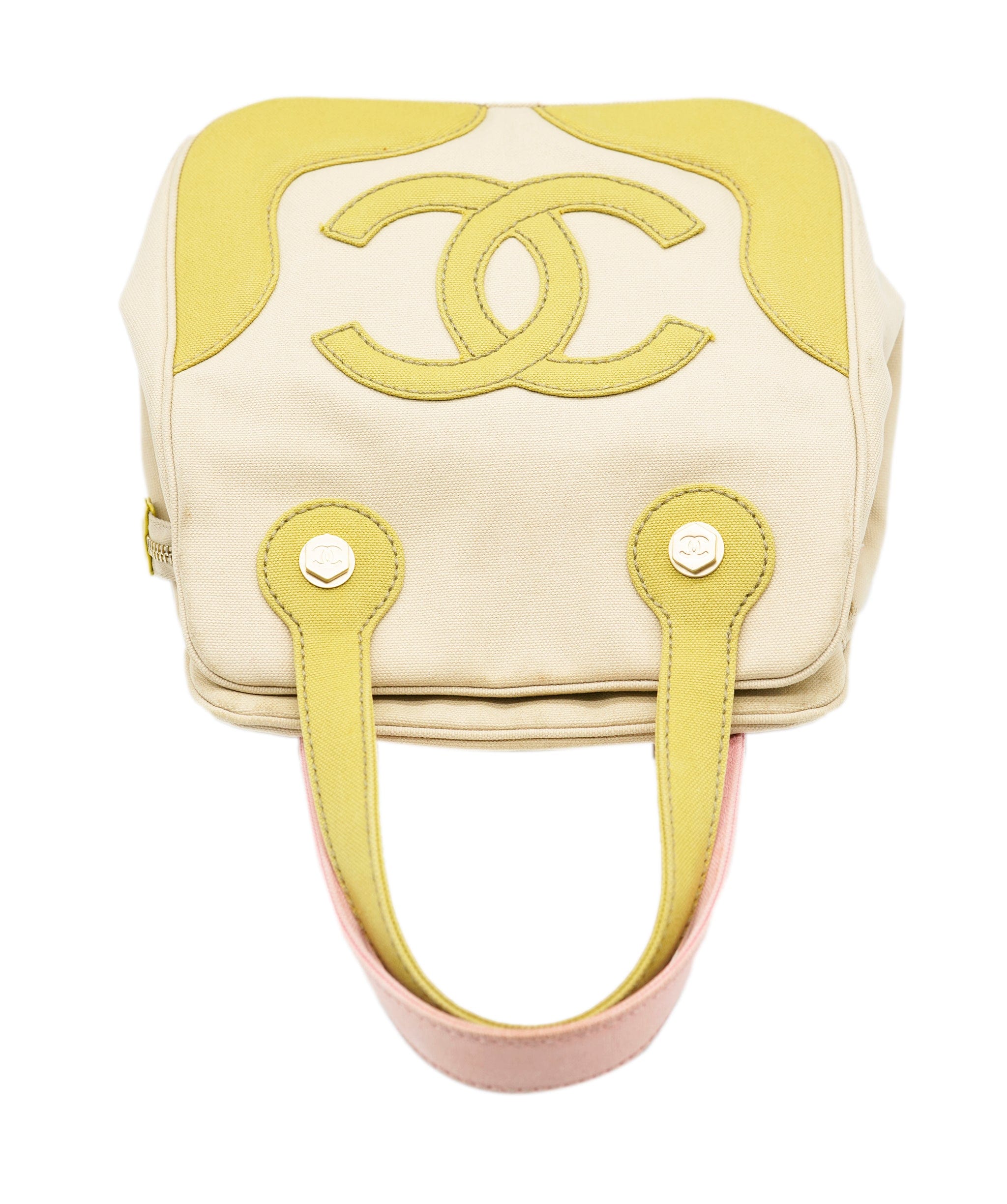 Chanel Chanel Green and Pink Tote ALC0860