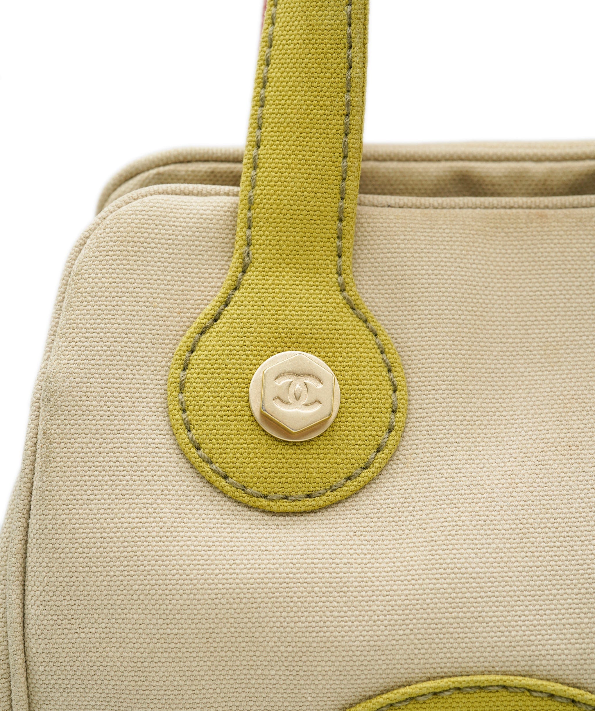 Chanel Chanel Green and Pink Tote ALC0860