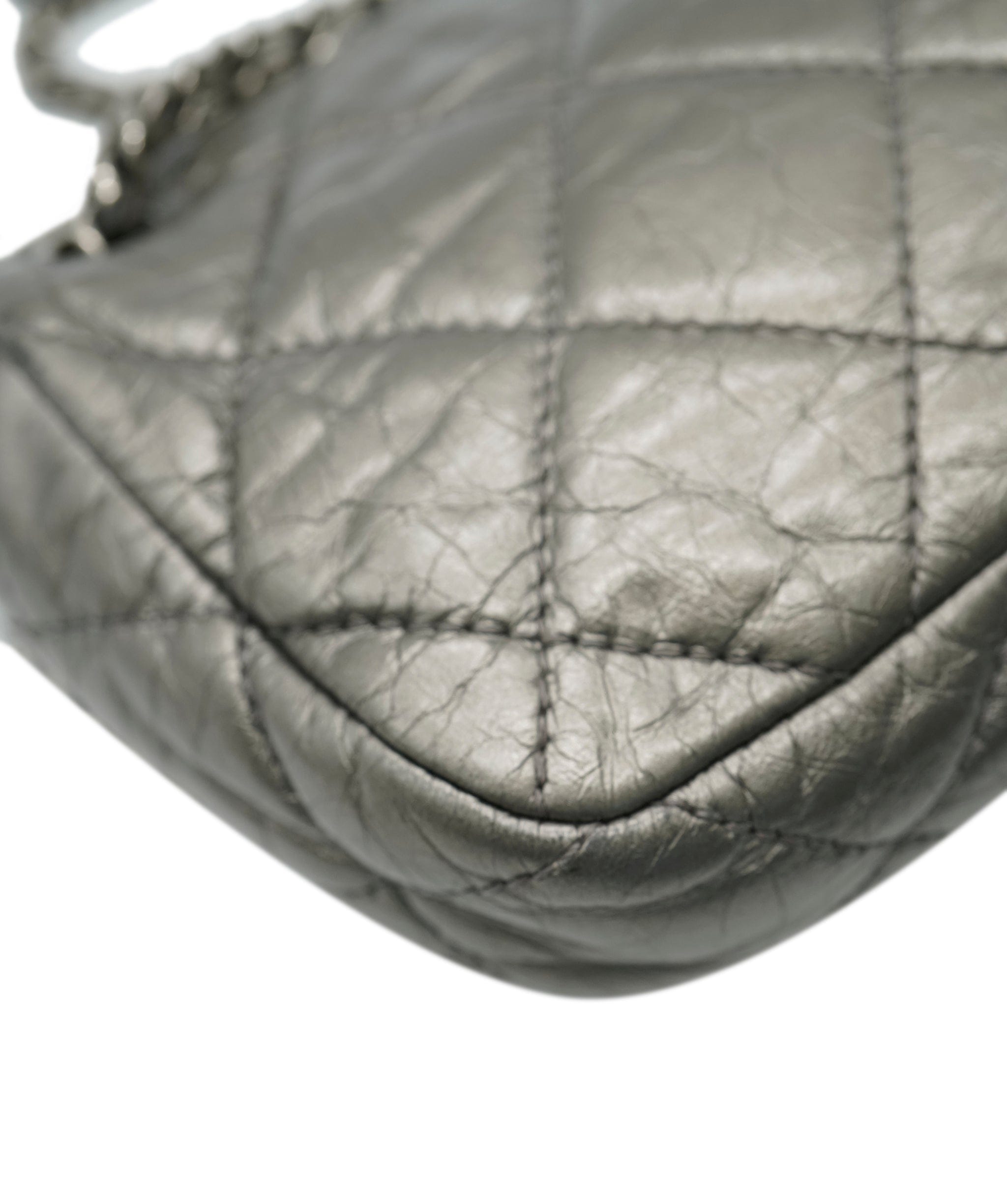 Chanel Chanel Grey Quilted Mini Me Flap Bag ASC4303