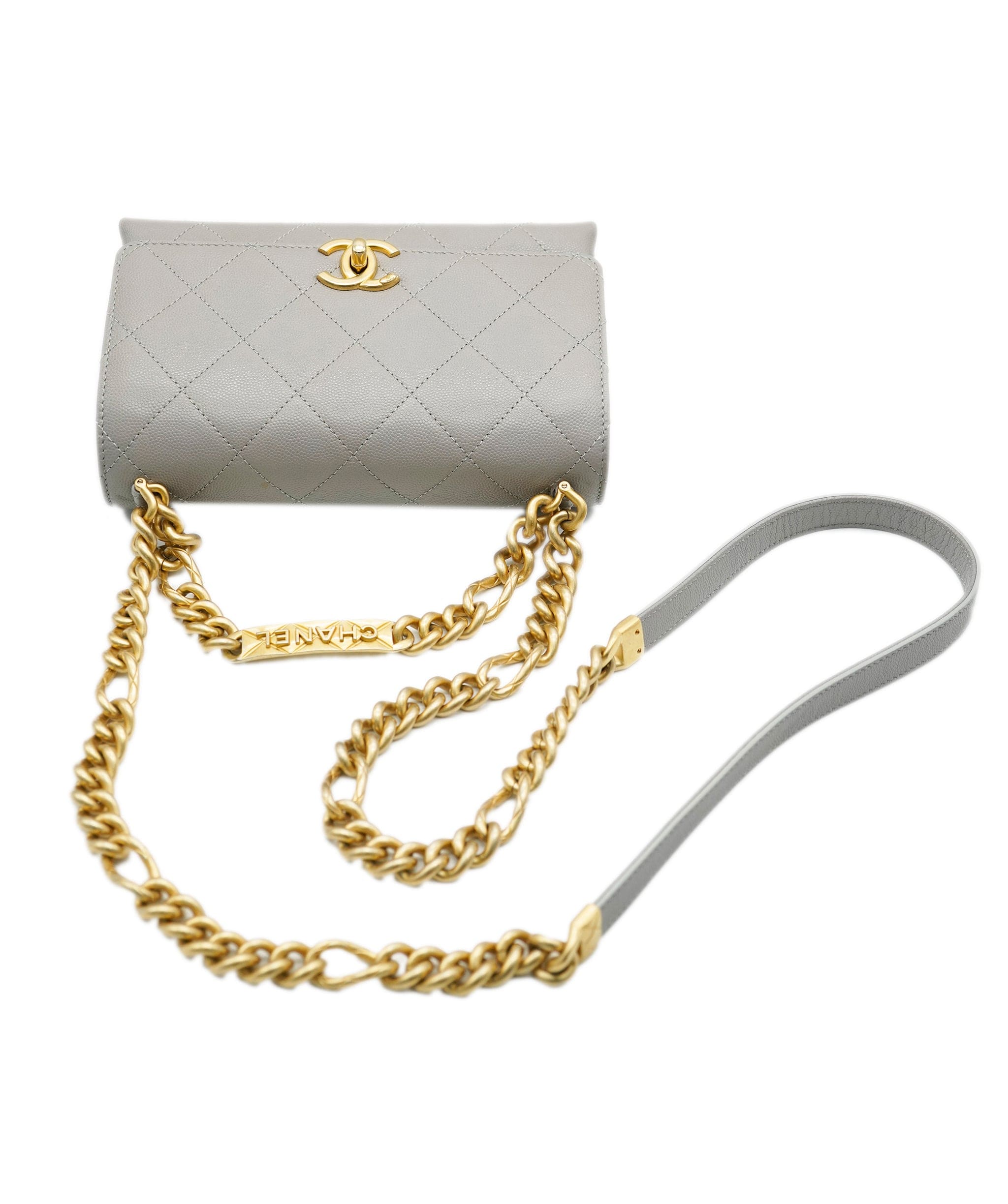 Chanel Chanel Grey Top Handle Crossbody  ALC1418