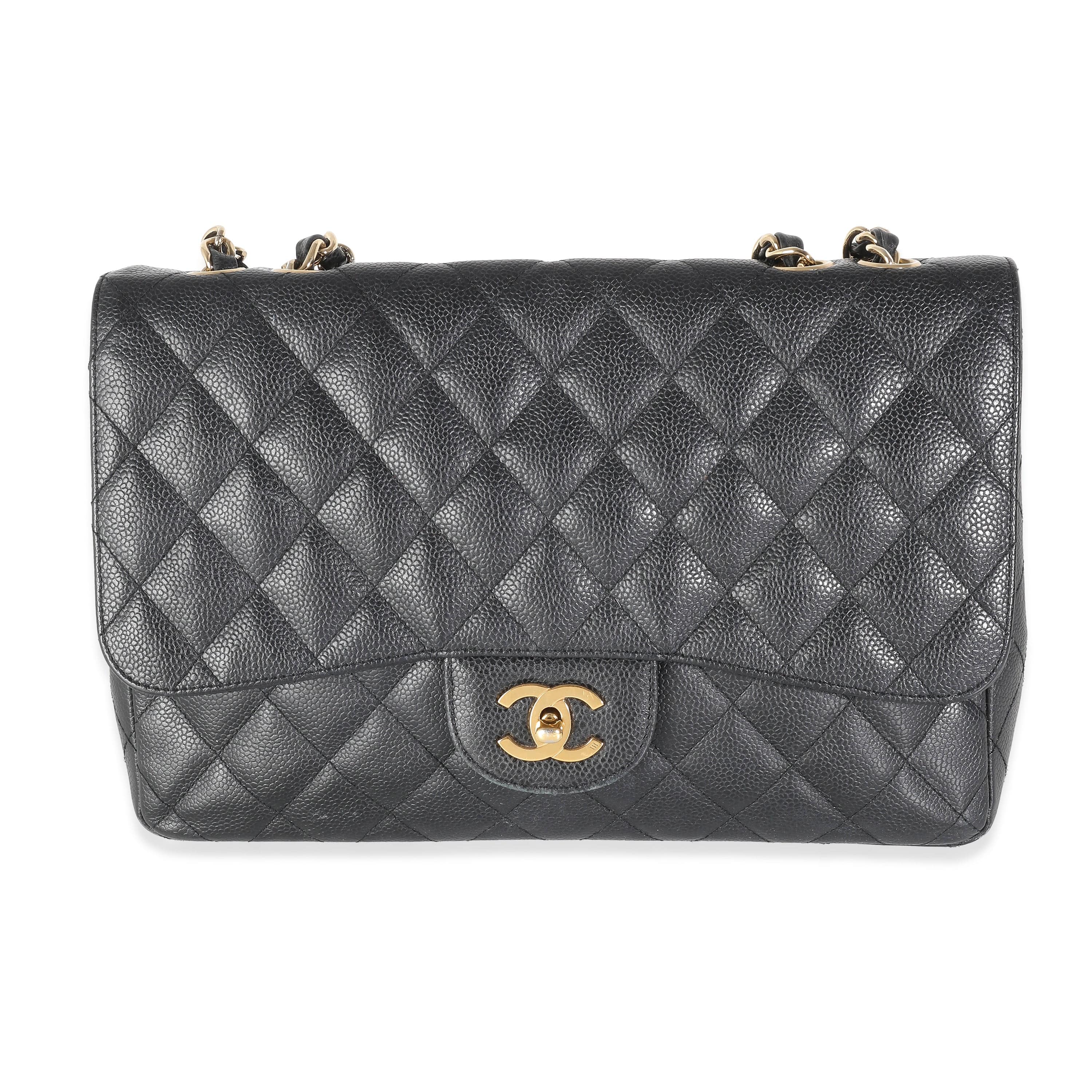 Chanel Chanel Jumbo Black Caviar GHW ULC1059