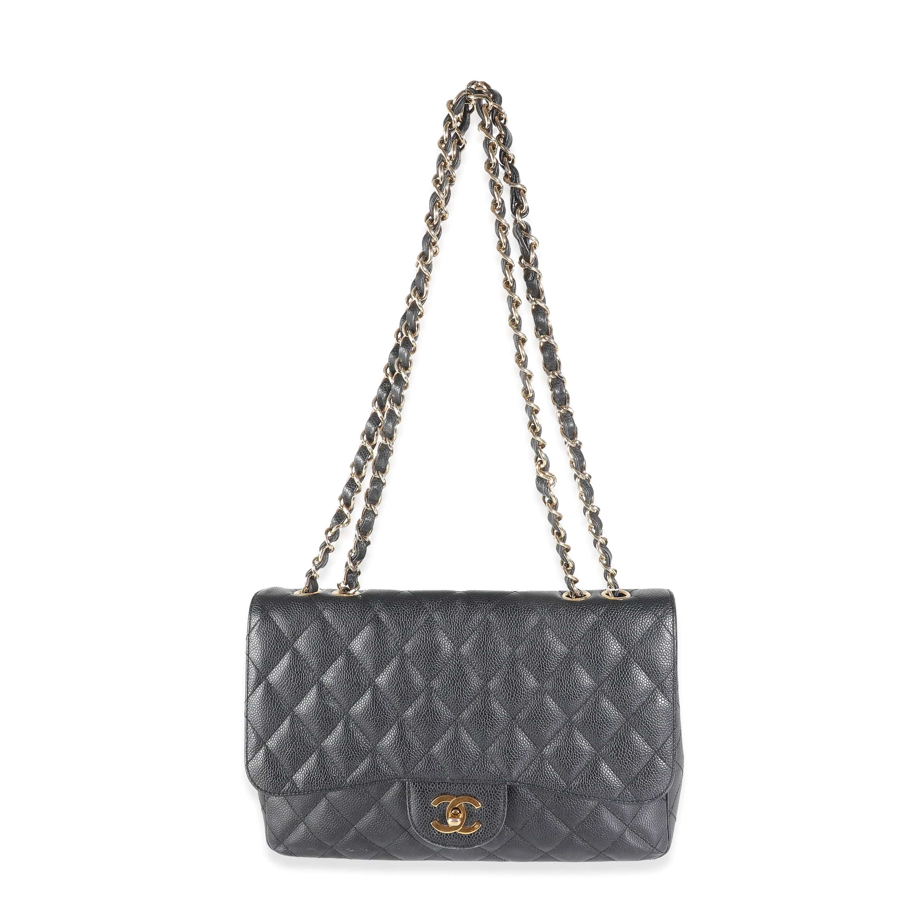 Chanel Chanel Jumbo Black Caviar GHW ULC1059