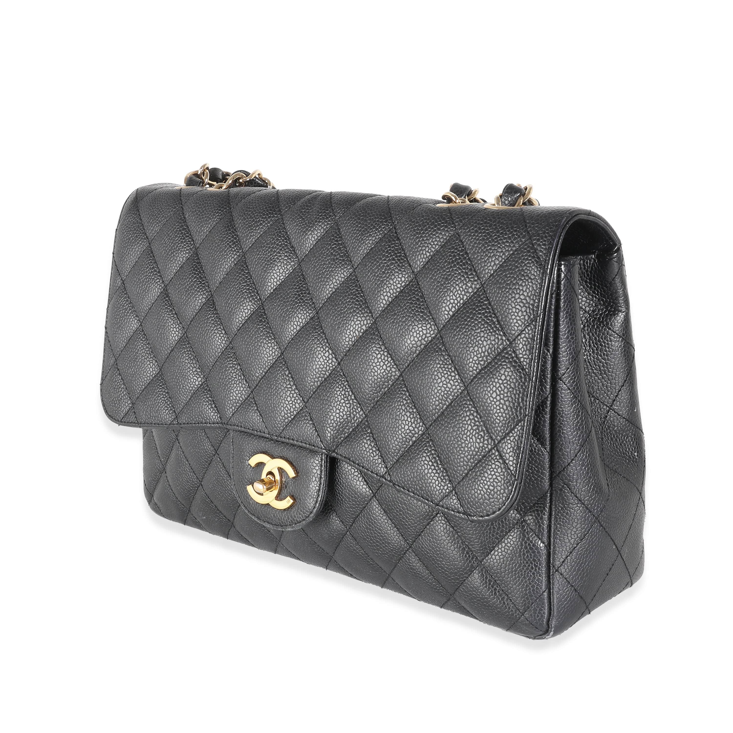 Chanel Chanel Jumbo Black Caviar GHW ULC1059