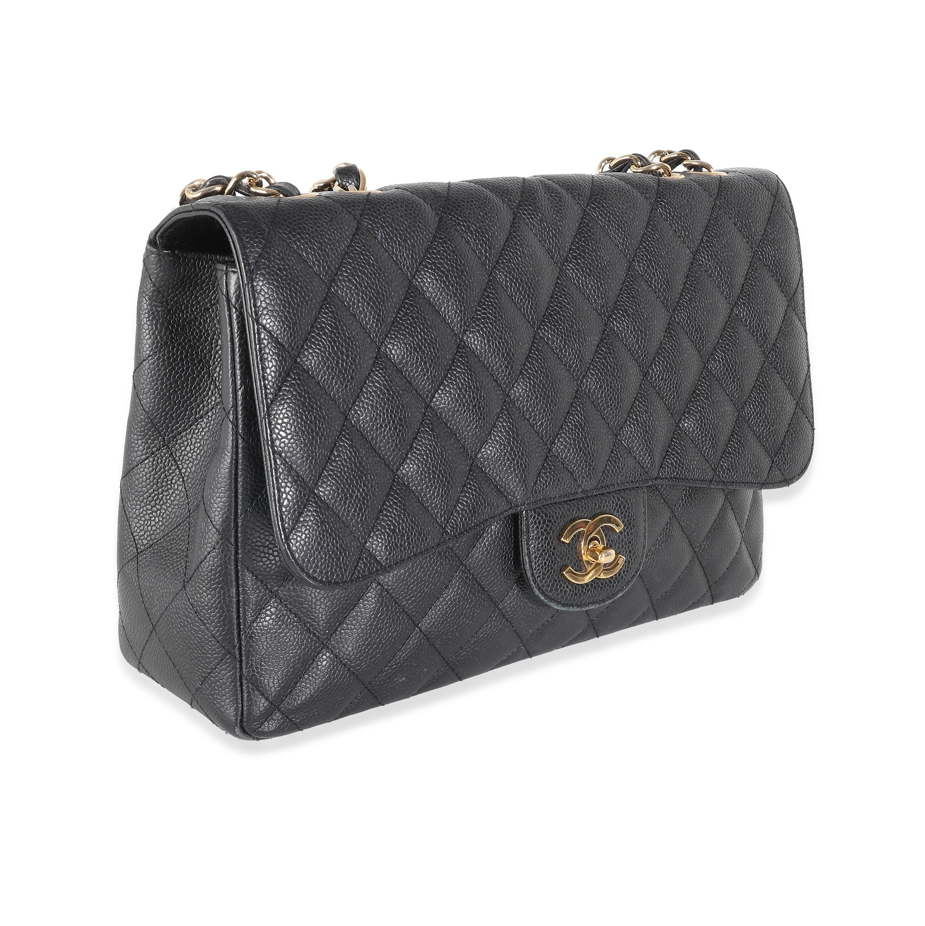 Chanel Chanel Jumbo Black Caviar GHW ULC1059