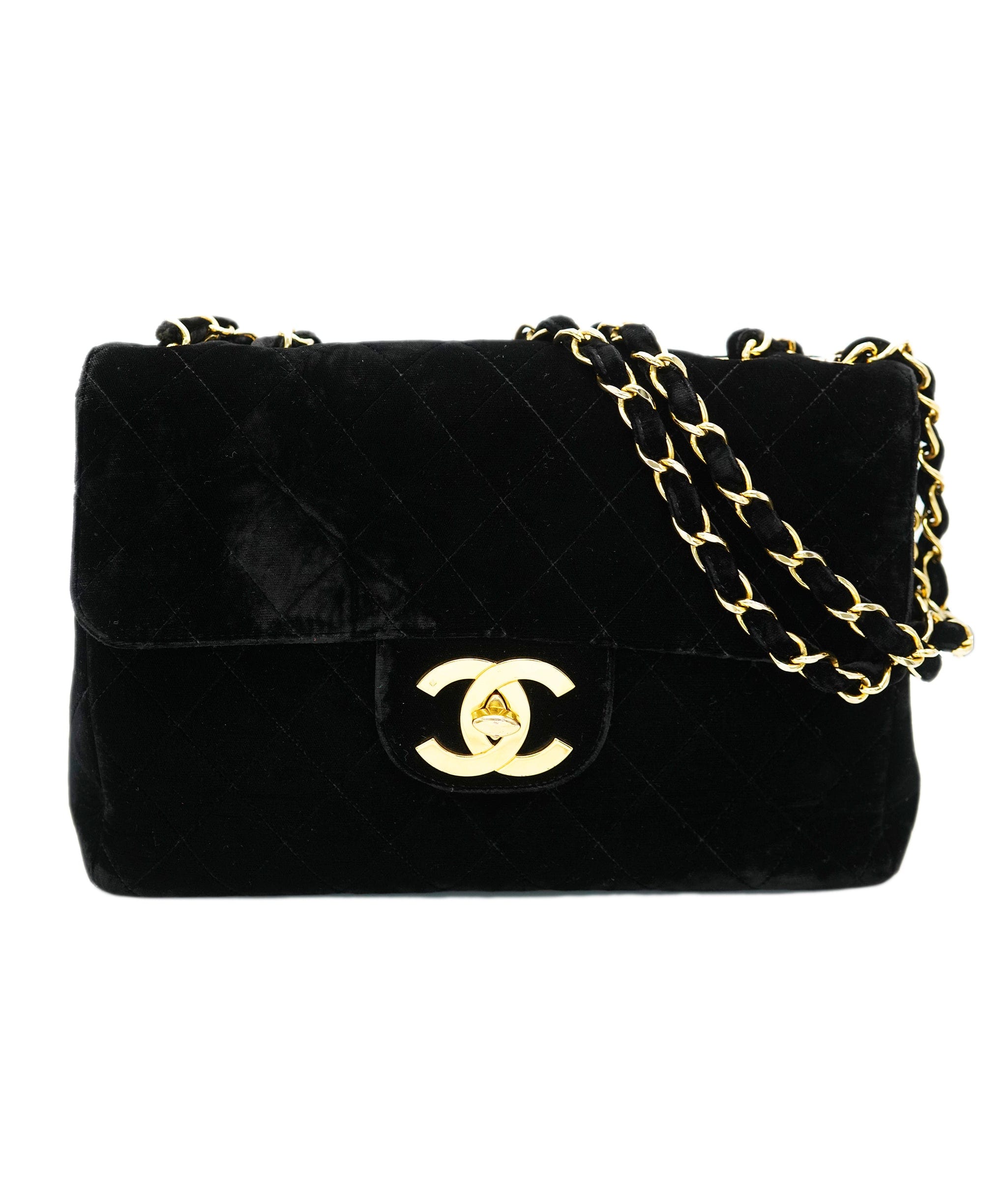 Chanel Chanel Jumbo Velvet Maxi Bag ASL10190