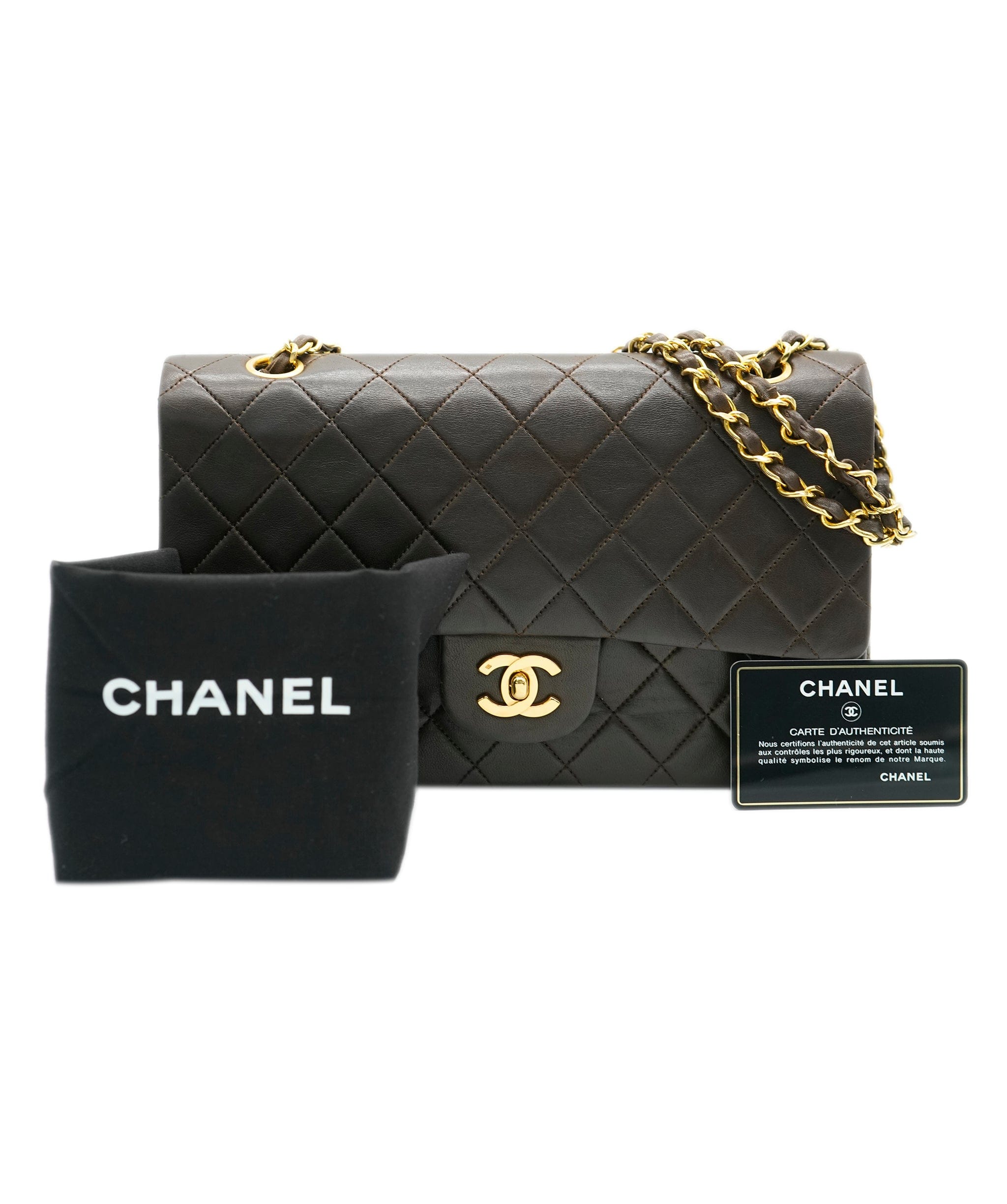 Chanel Chanel Matelasse 25 Brown 90164309 ASL7524