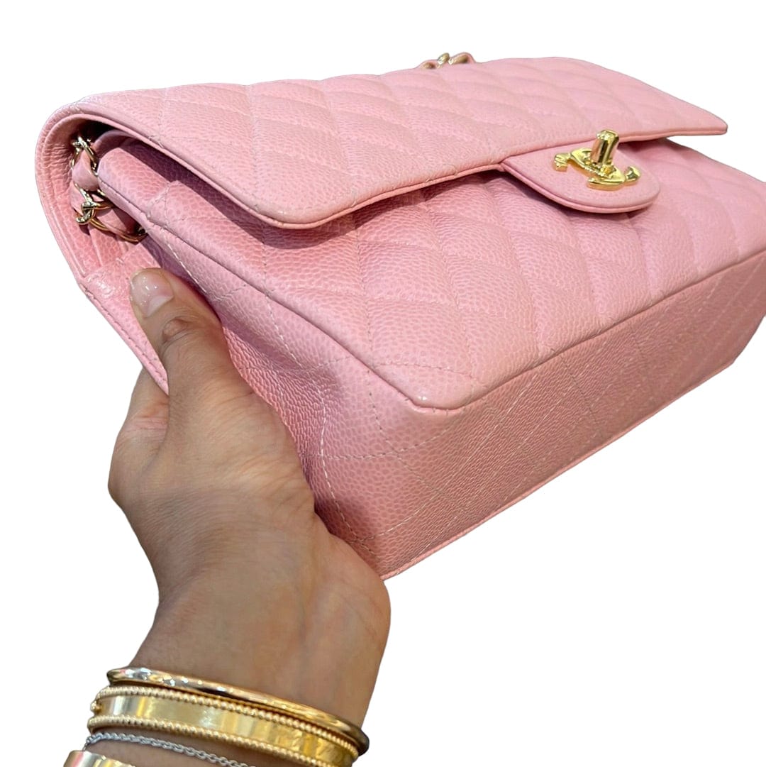 Chanel Chanel matelasse 25 chain shoulder pink caviar skin leather ASC2494