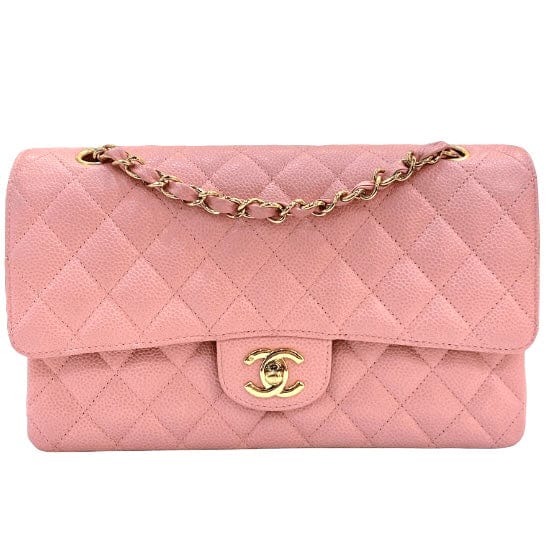 Chanel Chanel matelasse 25 chain shoulder pink caviar skin leather ASC2494