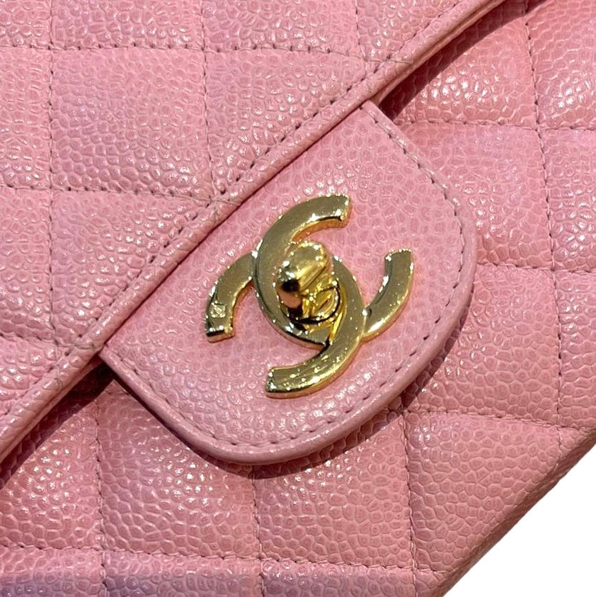 Chanel Chanel matelasse 25 chain shoulder pink caviar skin leather ASC2494