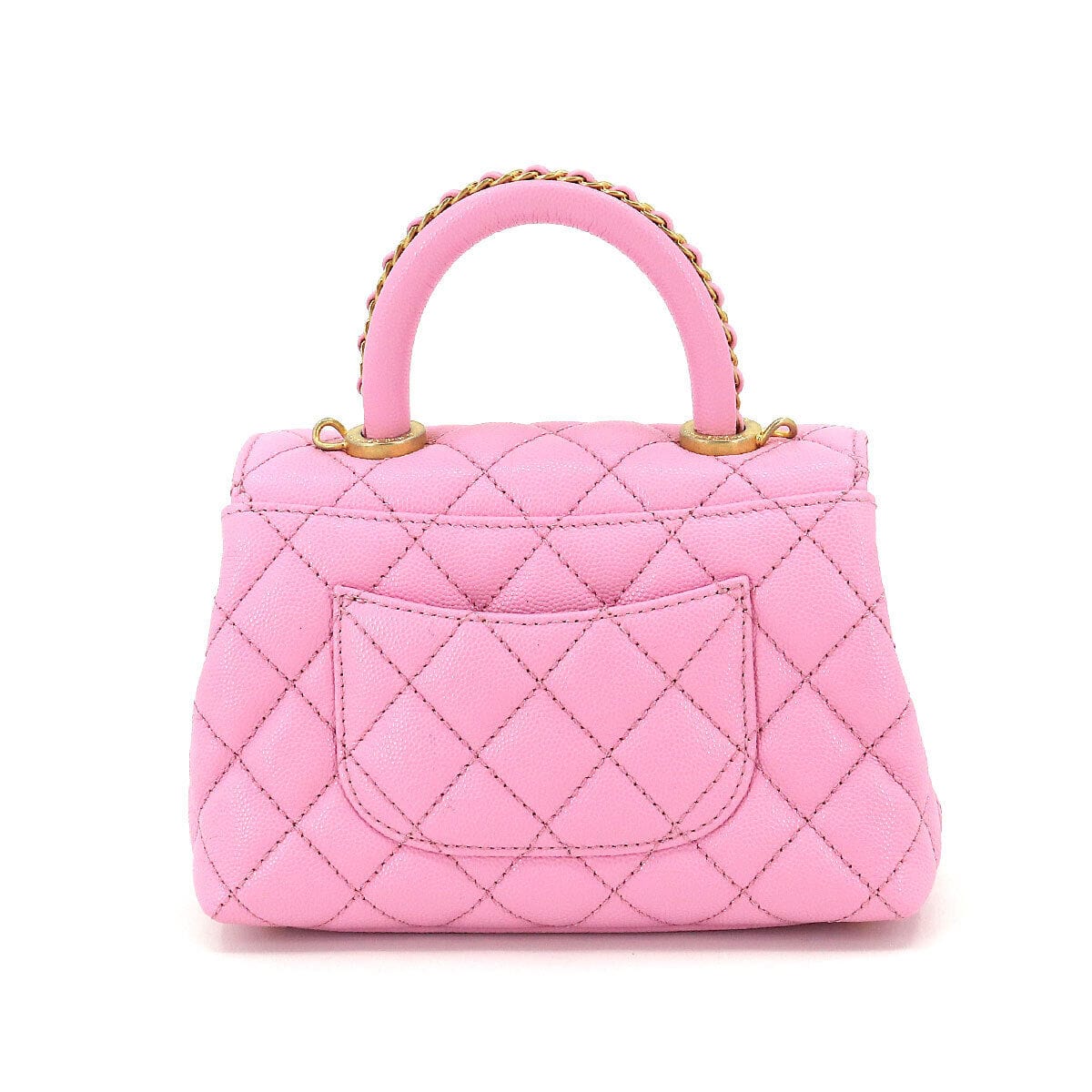 Chanel Chanel Matelasse Hand Shoulder Bag Caviar Skin Pink AS2215 Purse  LP90196209 ASC2724