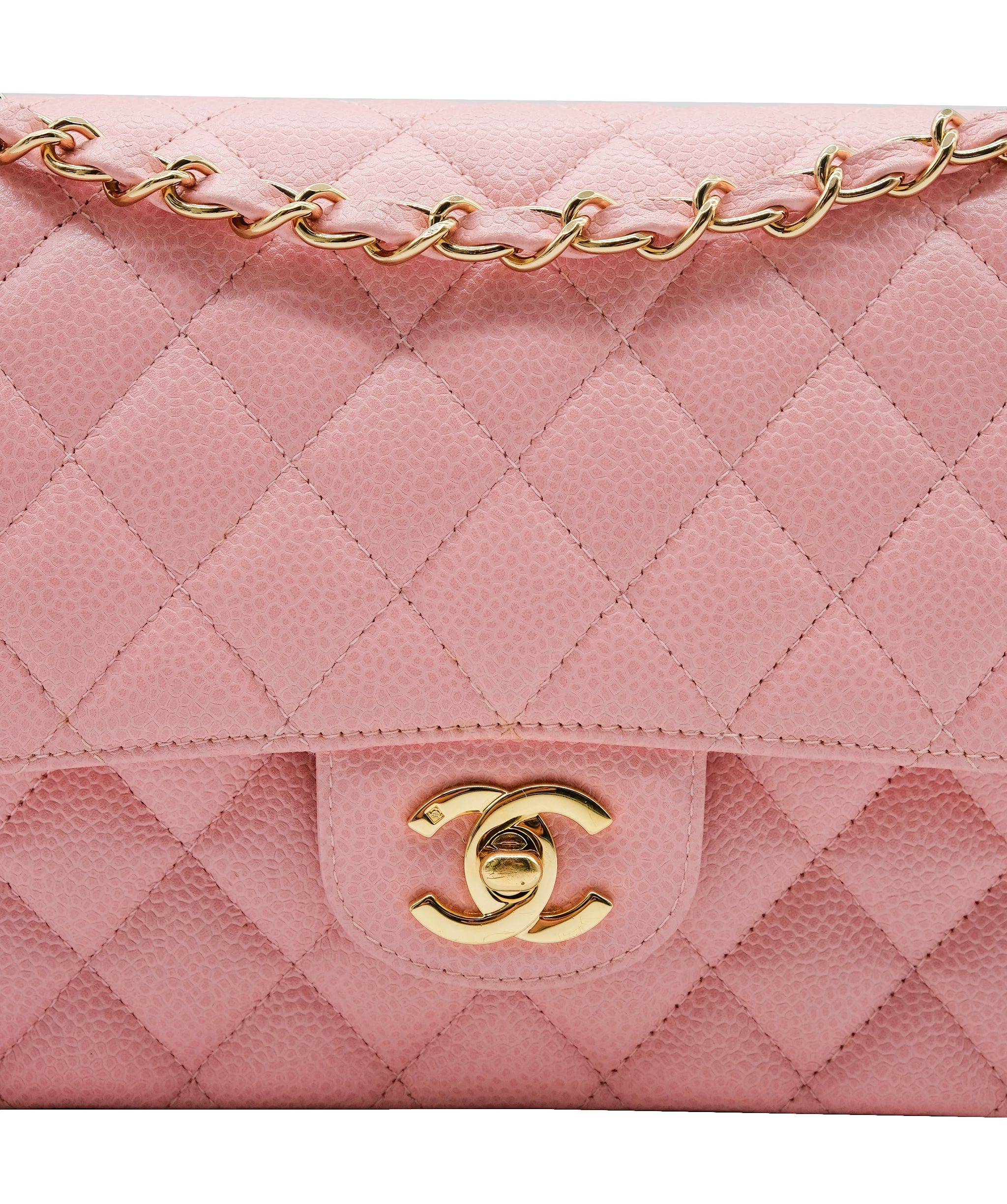 Chanel Chanel Matelasse Pink Caviar Flap Bag Series 9 ASL9687